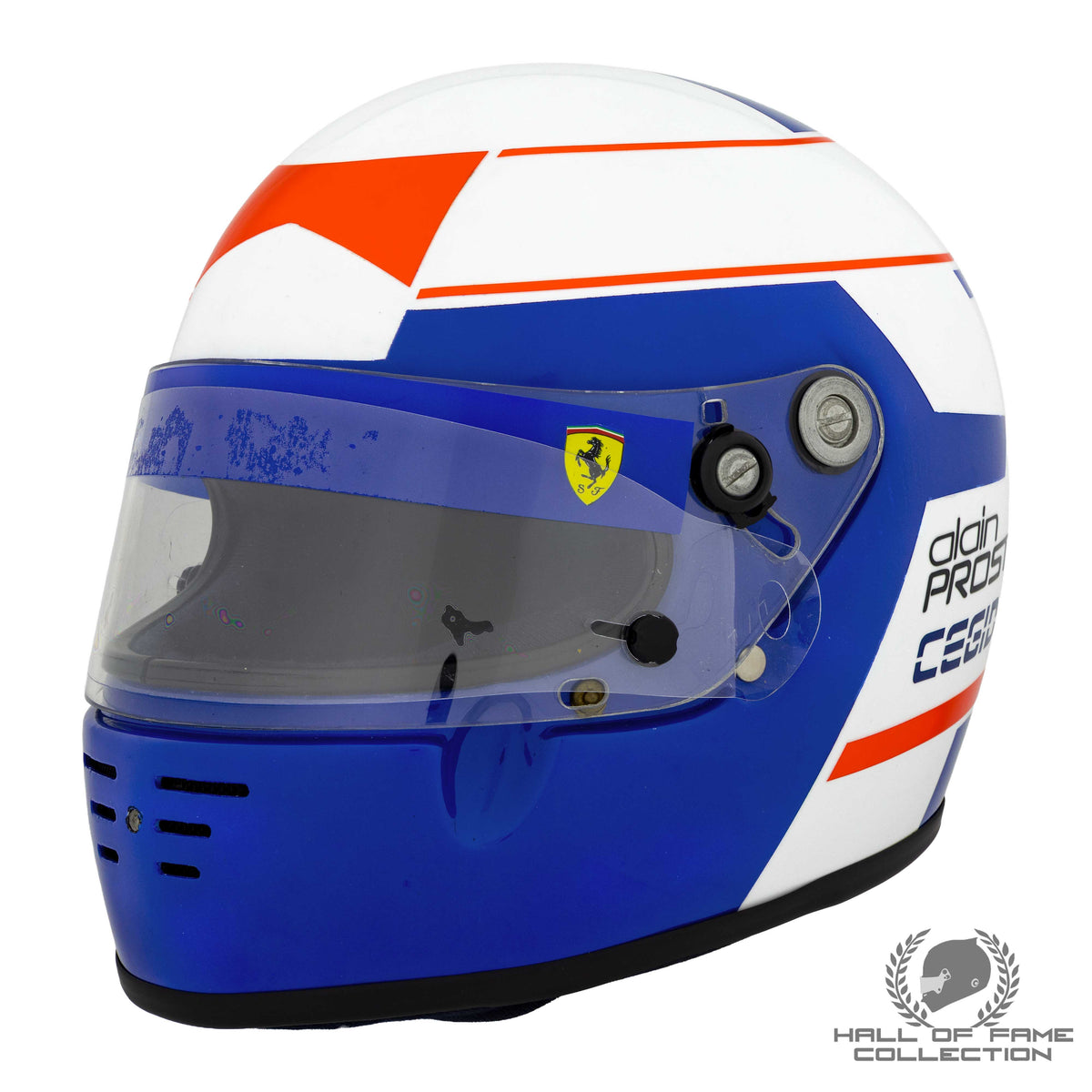 1990 Alain Prost British GP Win Replica Ferrari F1 Helmet
