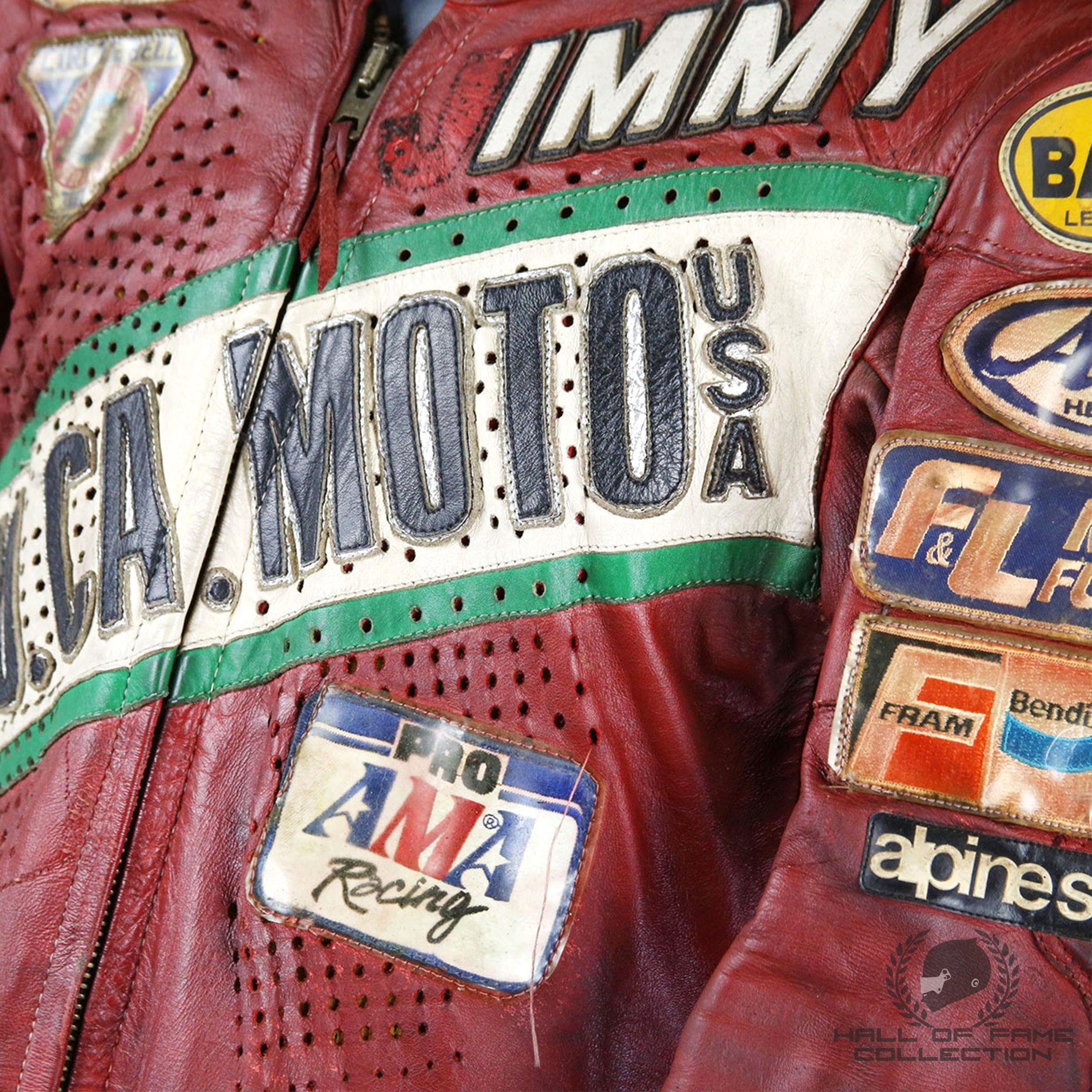 1992 Jimmy Adamo Race Used Ducati Leathers