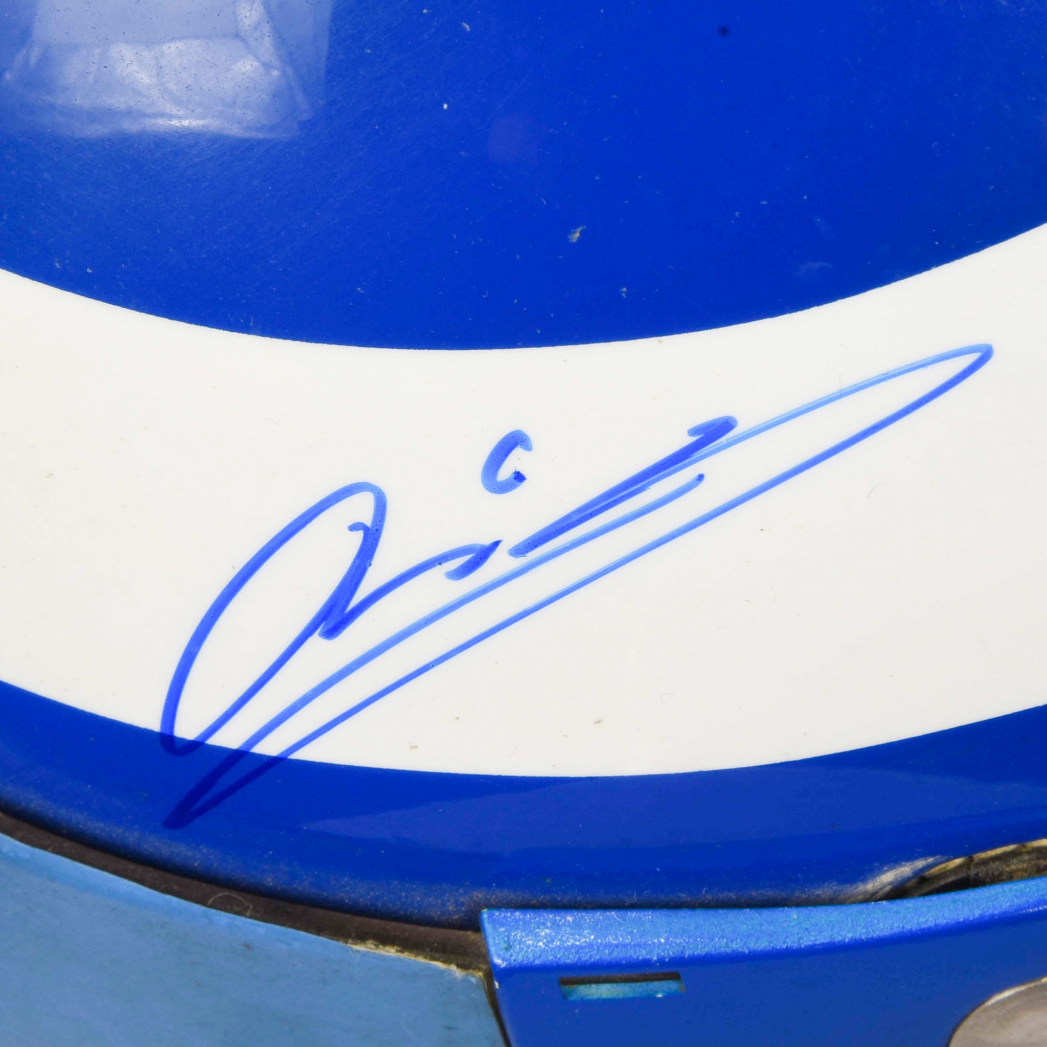 1990 Mika Salo Signed Race Used Lazer Macau Grand Prix F3 Helmet