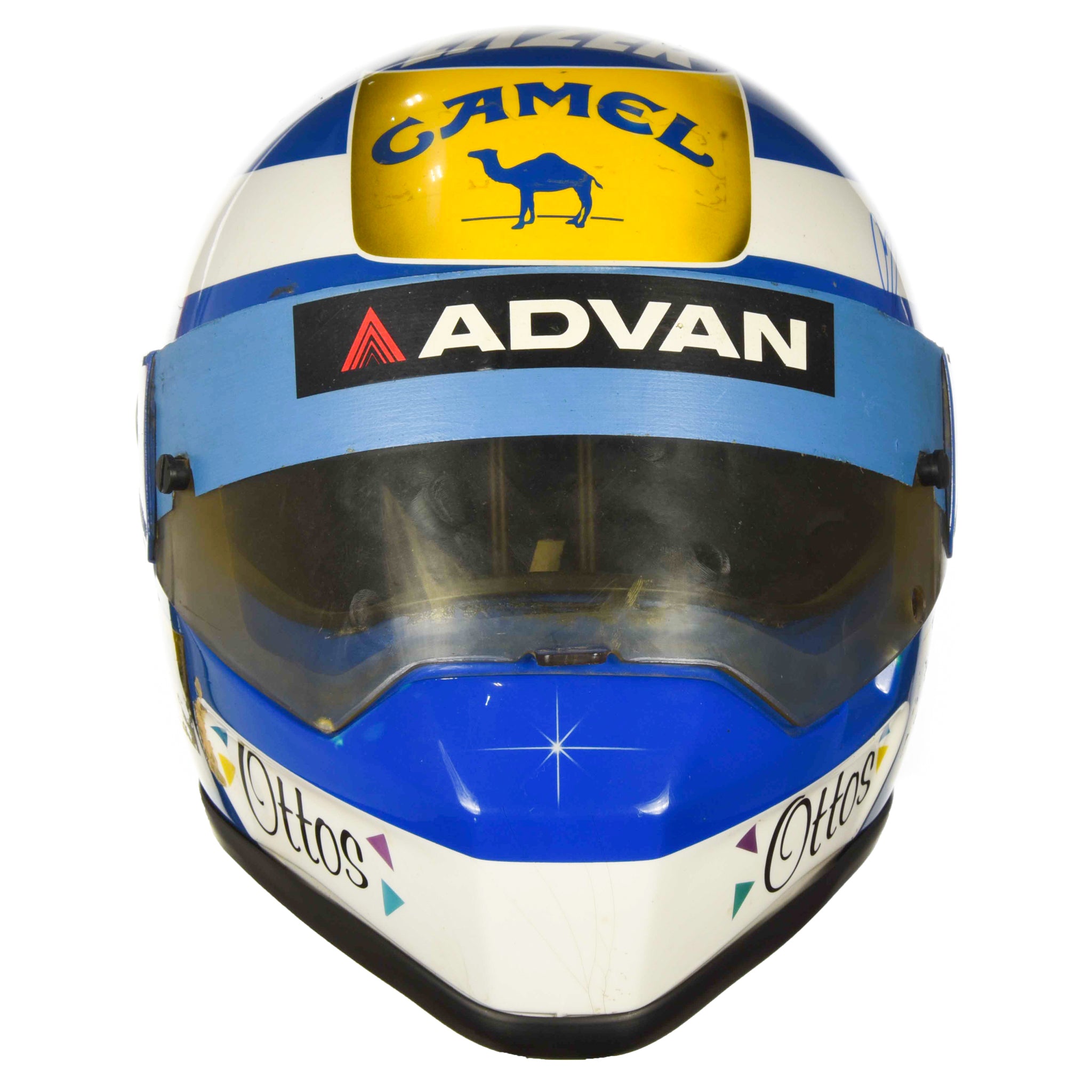 1990 Mika Salo Signed Race Used Lazer Macau Grand Prix F3 Helmet