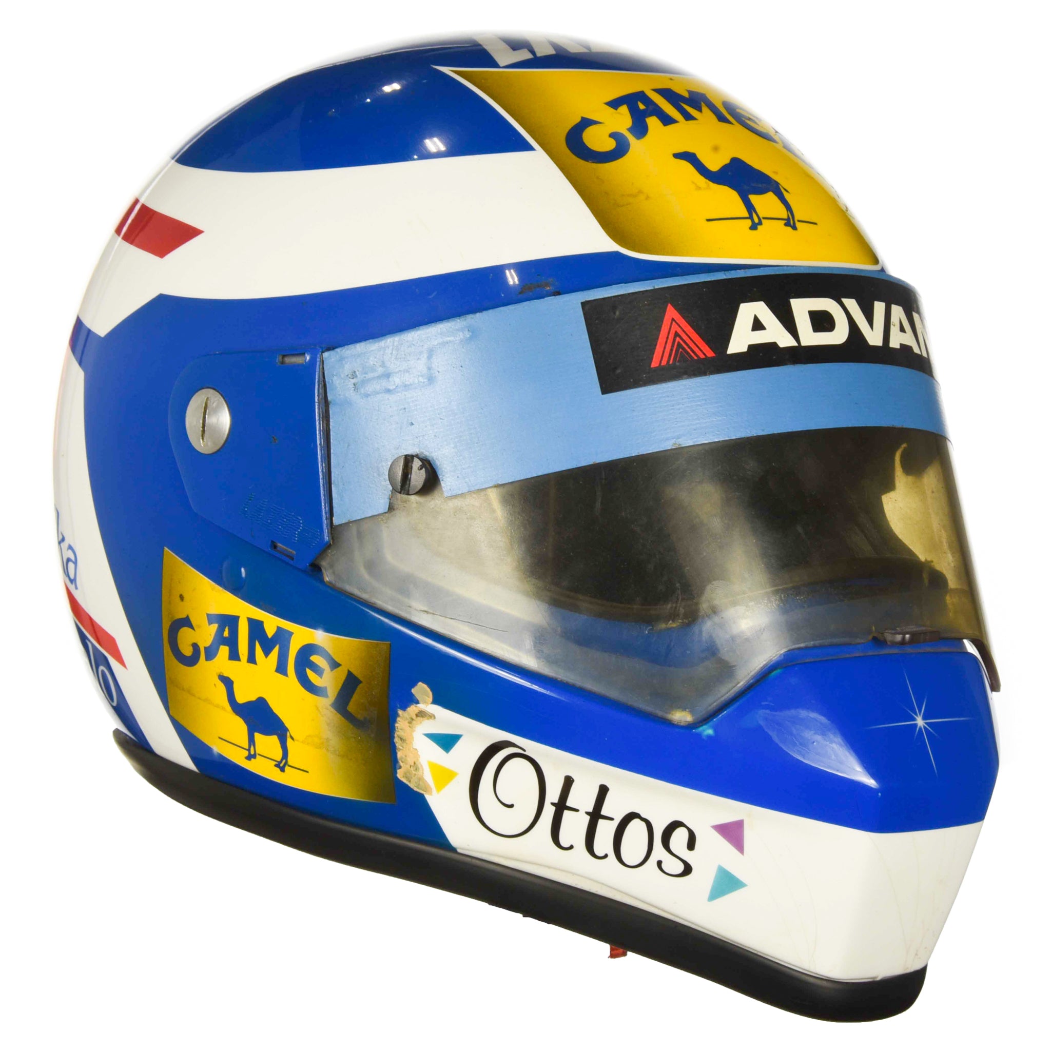 1990 Mika Salo Signed Race Used Lazer Macau Grand Prix F3 Helmet