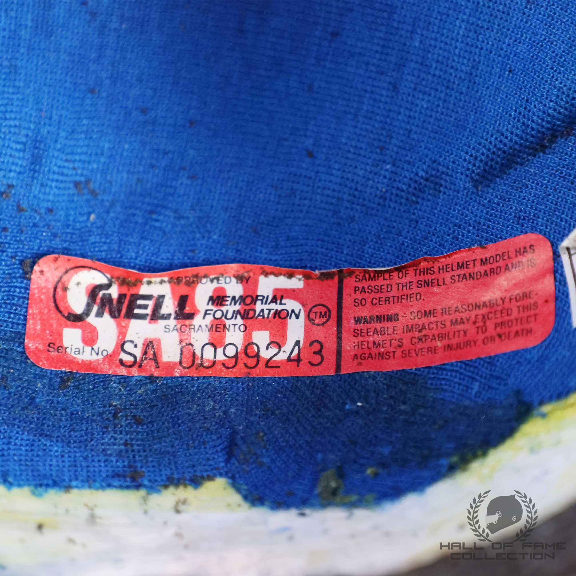 1990 Nigel Mansell Signed Race Used USA / Brazil / Monaco Grand Prix Scuderia Ferrari F1 Helmet