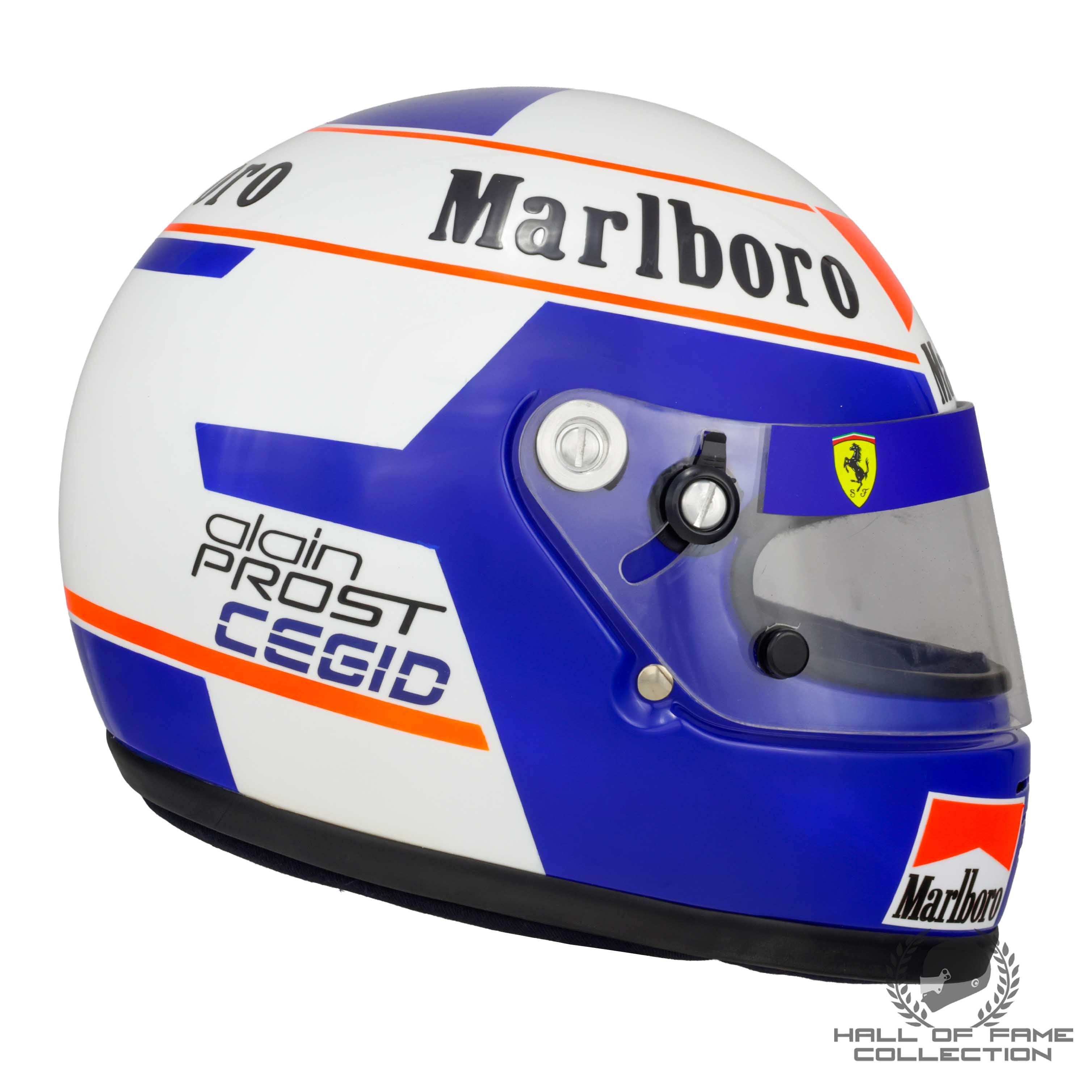 1990 Alain Prost Replica Scuderia Ferrari F1 Helmet