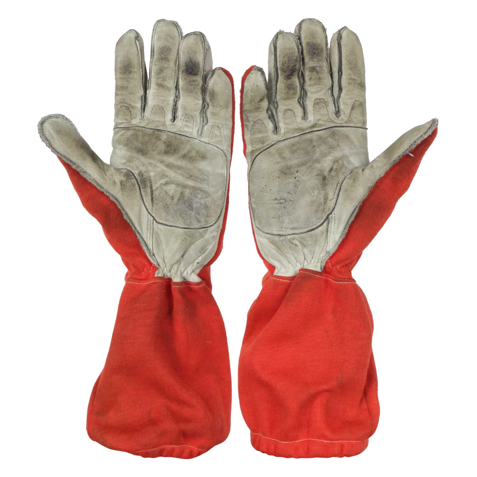 1995 Gerhard Berger Signed Race Used Ferrari F1 Gloves