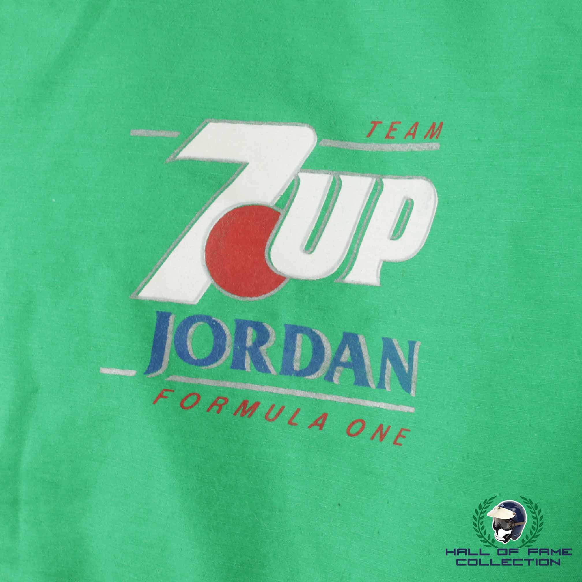 1991 Michael Schumacher Signed Personal Team Issued 7Up Jordan Belgian GP Debut Rookie F1 Jacket