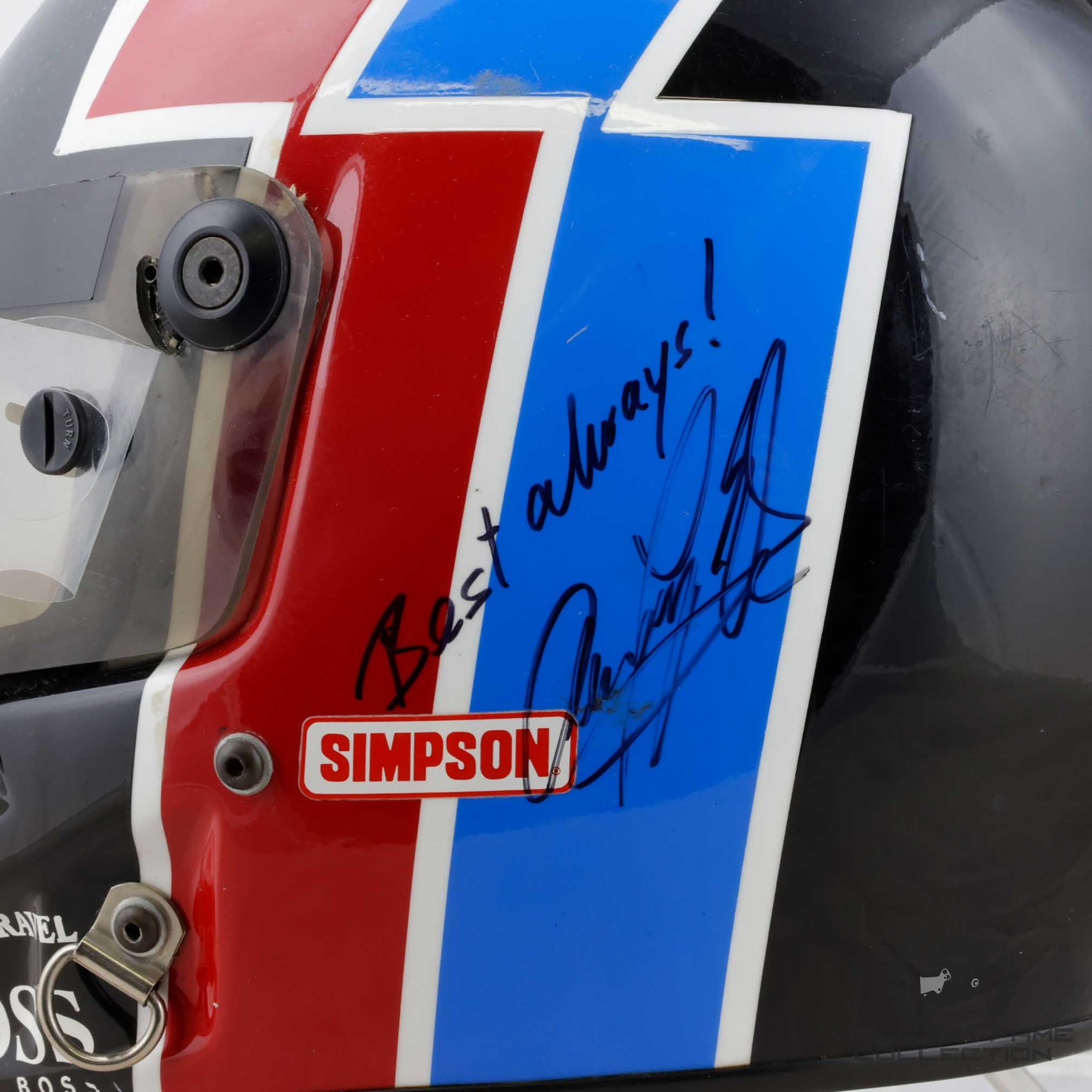 1991 Arie Luyendyk Signed Race Used Granatelli Racing IndyCar Helmet
