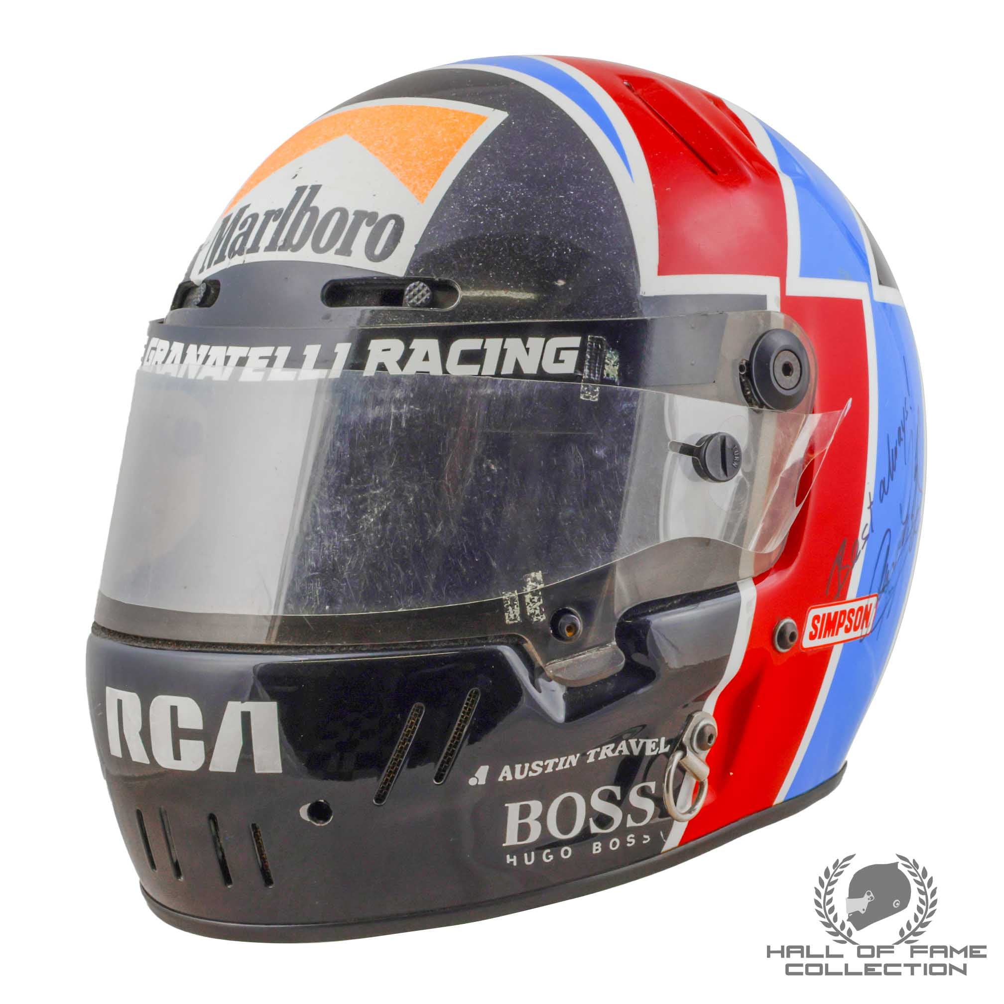 1991 Arie Luyendyk Signed Race Used Granatelli Racing IndyCar Helmet