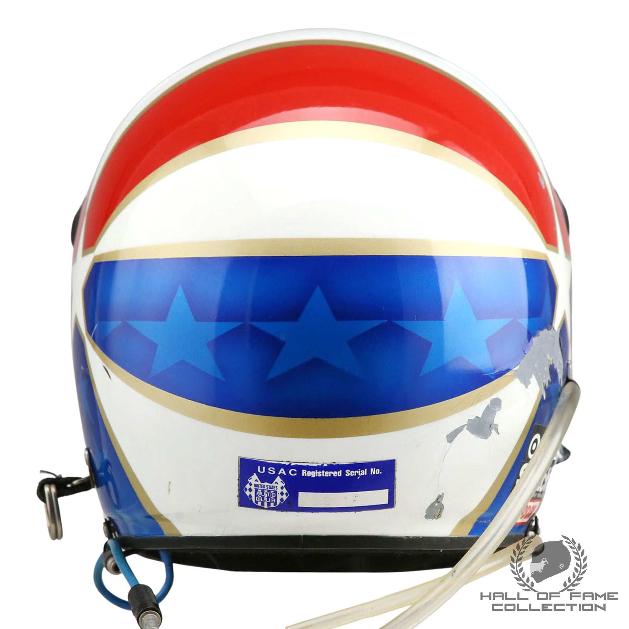 1991 Eddie Cheever Signed Race Used Chip Ganassi Racing IndyCar Helmet