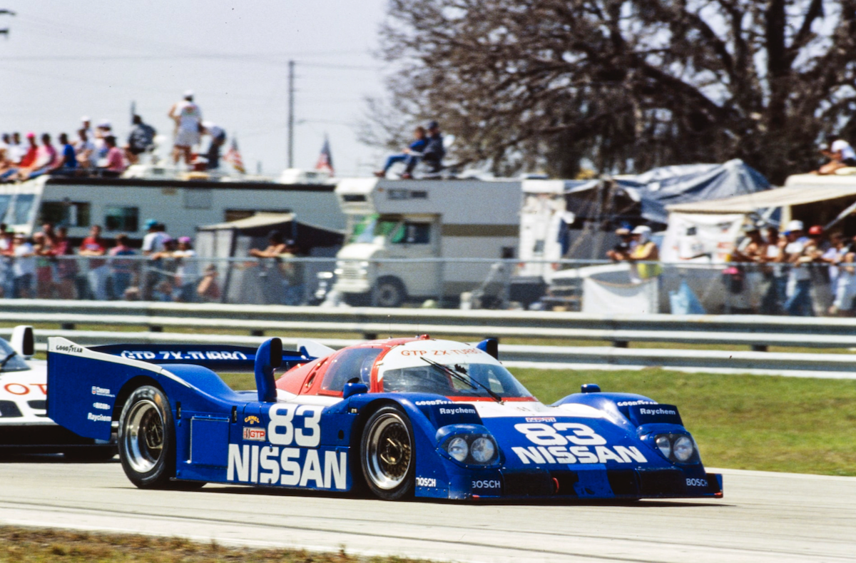 1992 Derek Daly Signed 12h of Sebring Race Used Nissan Performance Sportscar Suit
