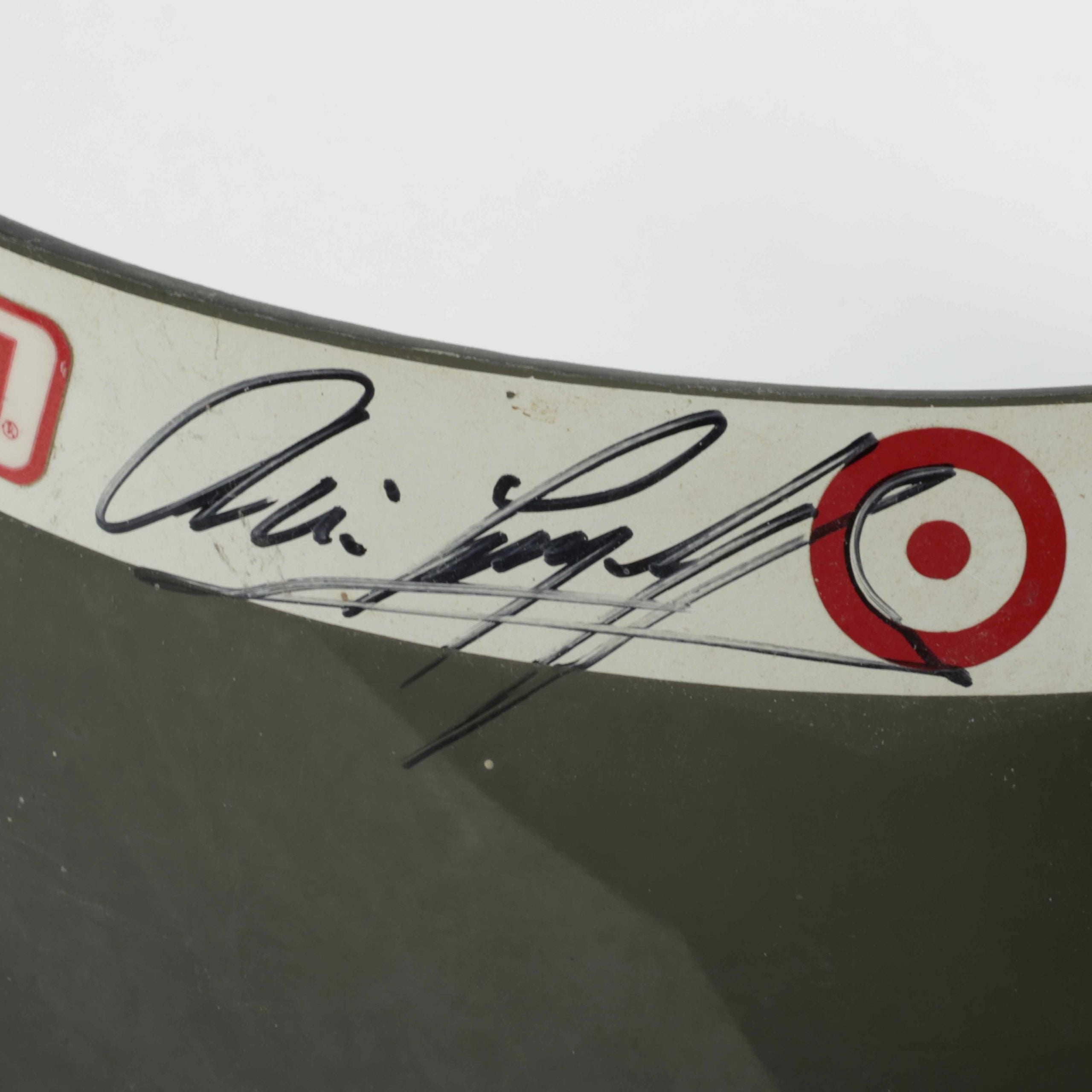 1992 Eddie Cheever Signed Race Used Chip Ganassi Racing Simpson IndyCar Visor