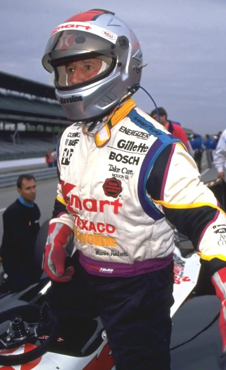 1992 Mario Andretti Signed Cut Test Used Newman/Haas Racing Visor