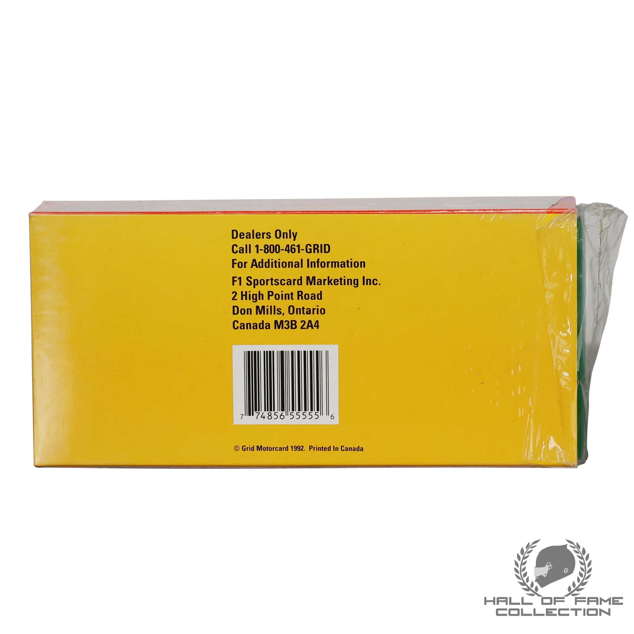 1992 Grid F1 Full Card Set Including Michael Schumacher Rookie Card