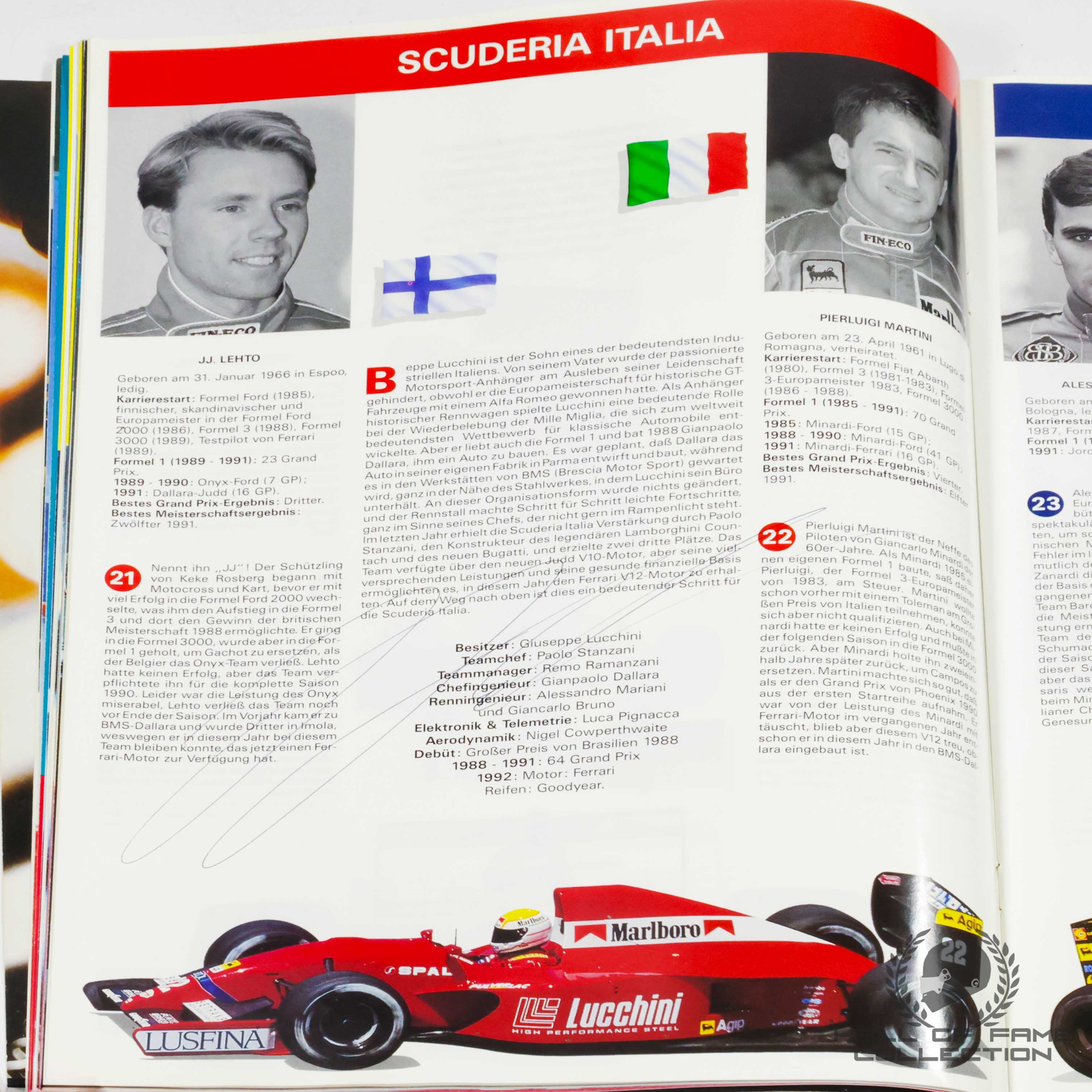 1992 Multi Signed German Grand Prix F1 Program