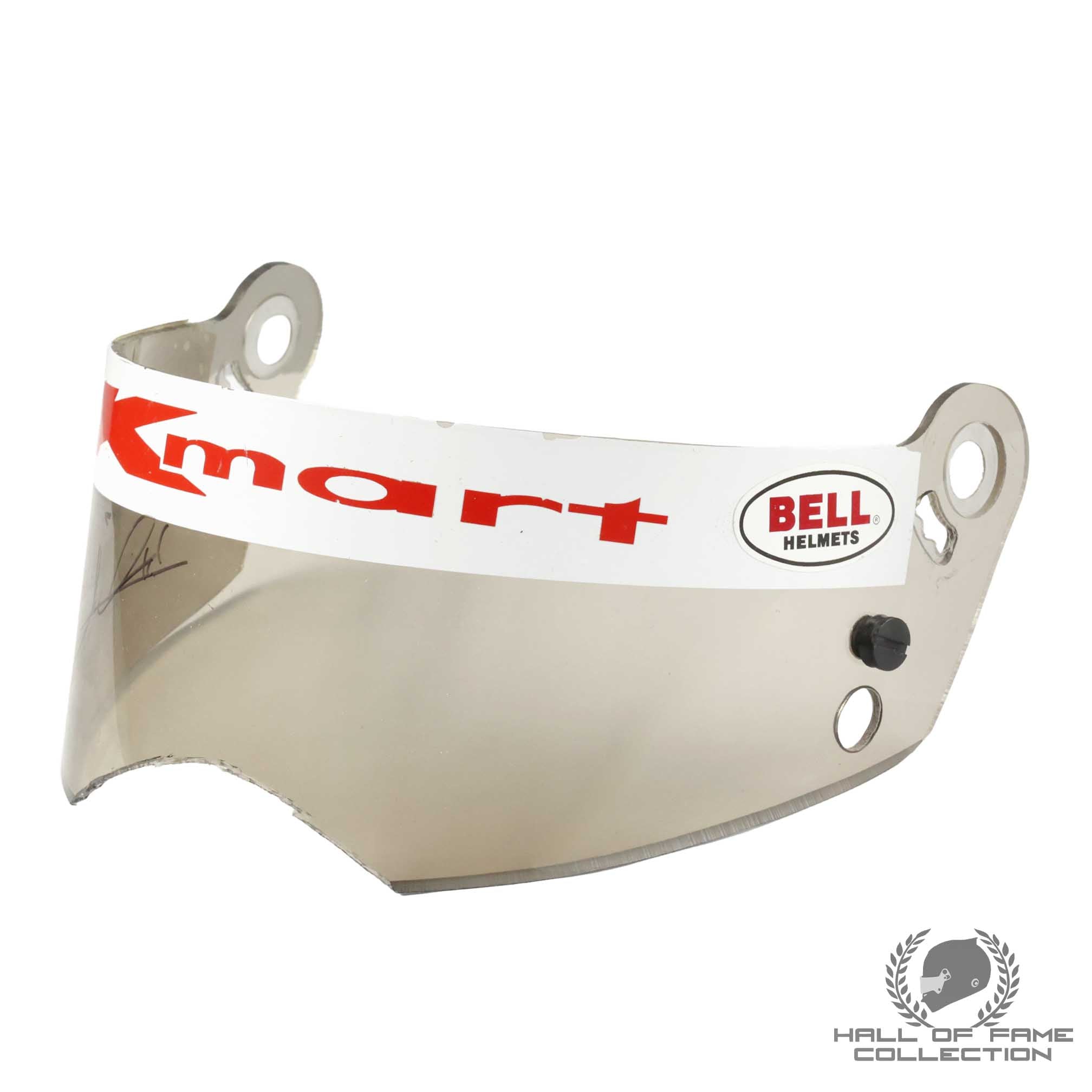 1992 Mario Andretti Signed Cut Test Used Newman/Haas Racing Visor