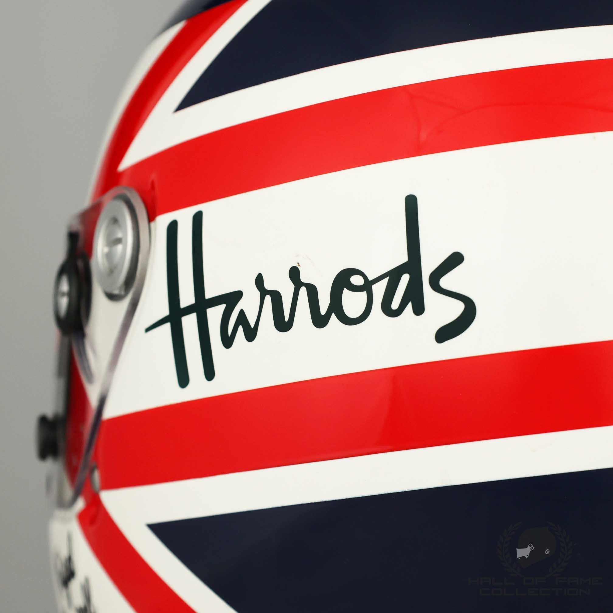 1993 Nigel Mansell Signed Replica Newman Haas Racing IndyCar Helmet