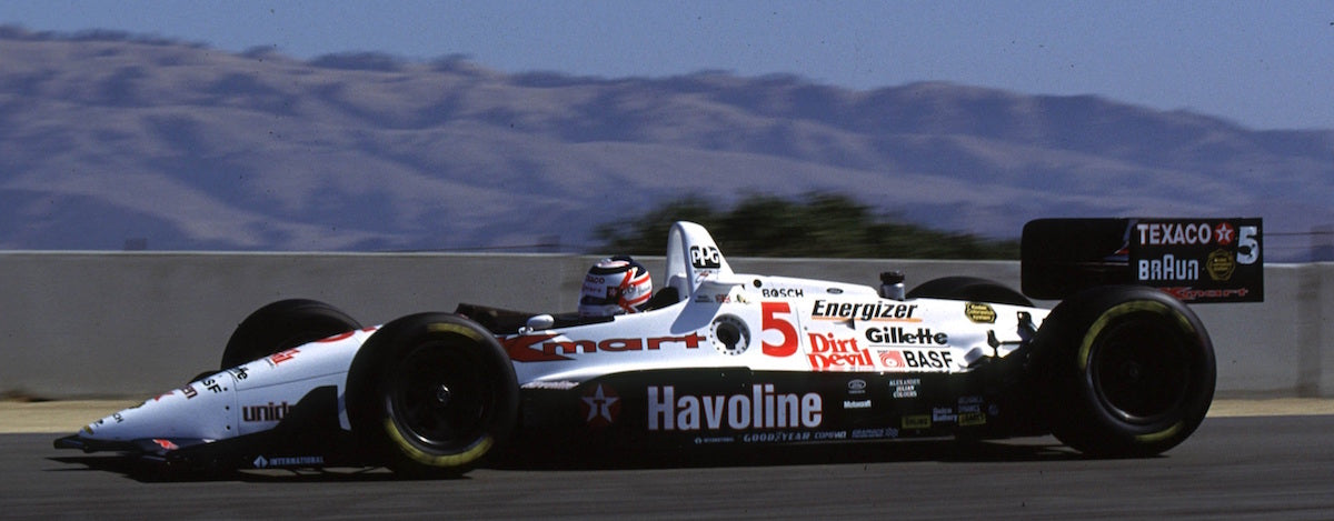 1993 Nigel Mansell Signed Replica Newman Haas Racing IndyCar Helmet