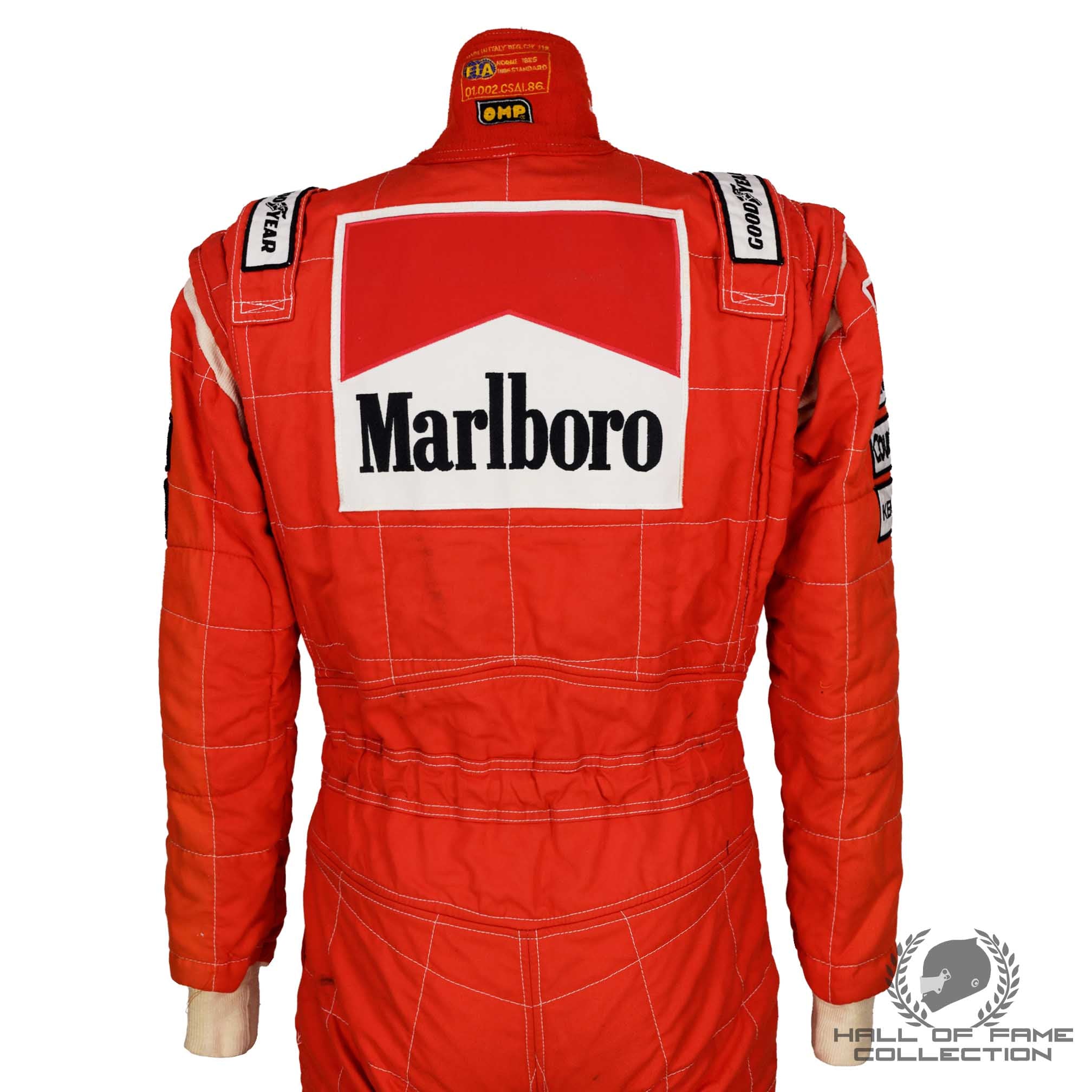 1993 Michael Andretti Signed Italian GP 'Only F1 Podium' Race Used Mclaren F1 Suit