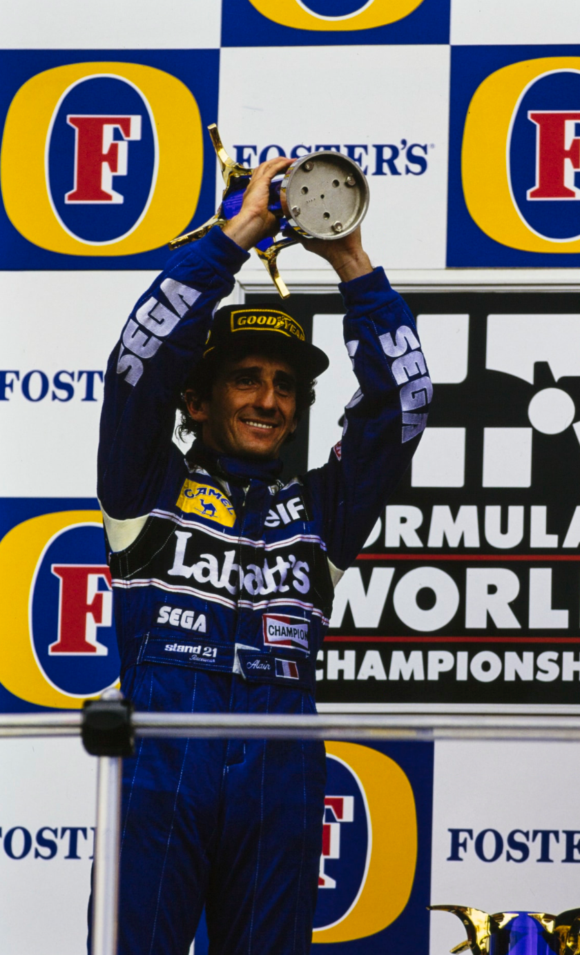 1993 Alain Prost Signed Fourth World Championship / Australian GP / Japan GP Final Podium F1 Suit + Extras