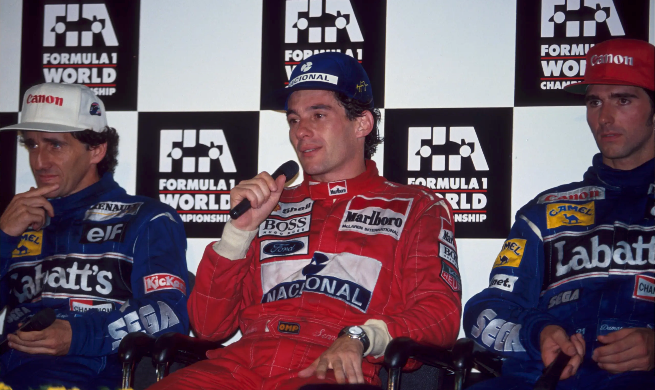 1993 Alain Prost Signed Fourth World Championship / Australian GP / Japan GP Final Podium F1 Suit + Extras