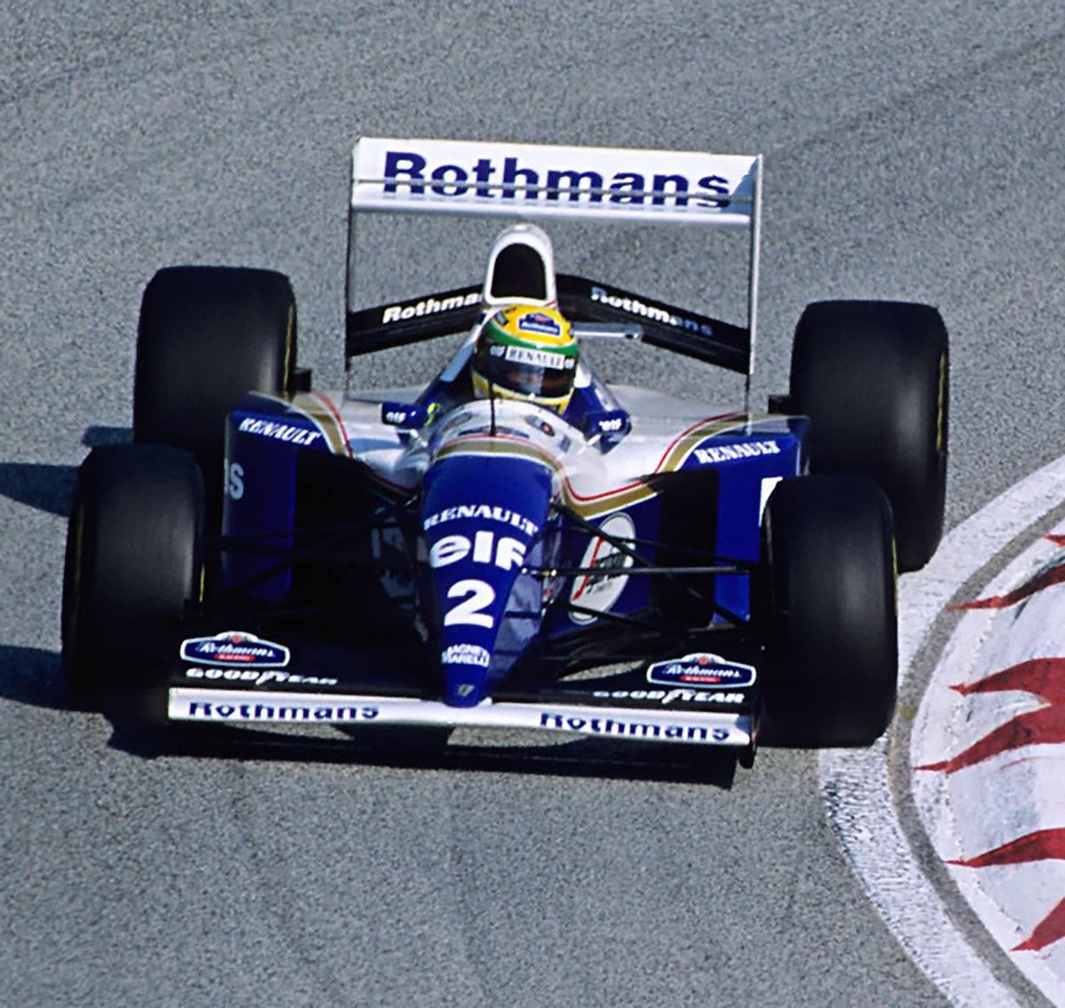 1994 Ayrton Senna Replica Bell M3 Rothmans Williams Renault F1 Helmet