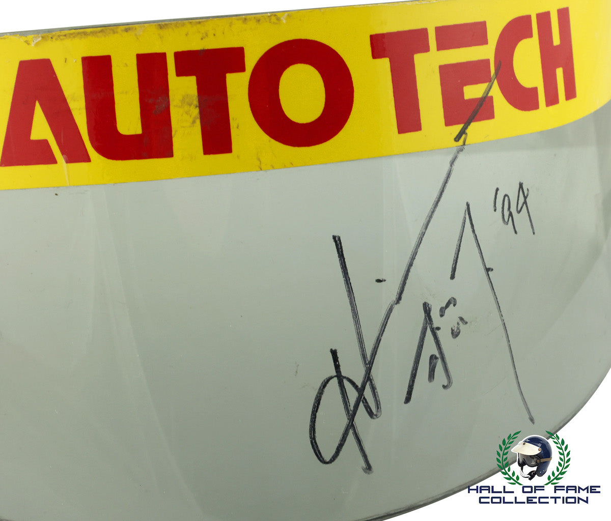 1994 Hiro Mashushita Signed Race Used Dick Simon Racing IndyCar Visor