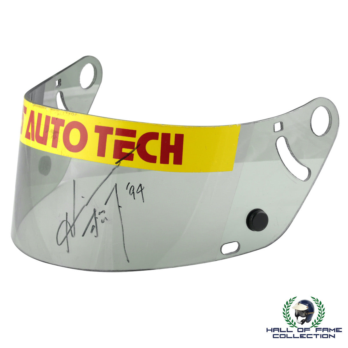 1994 Hiro Mashushita Signed Race Used Dick Simon Racing IndyCar Visor