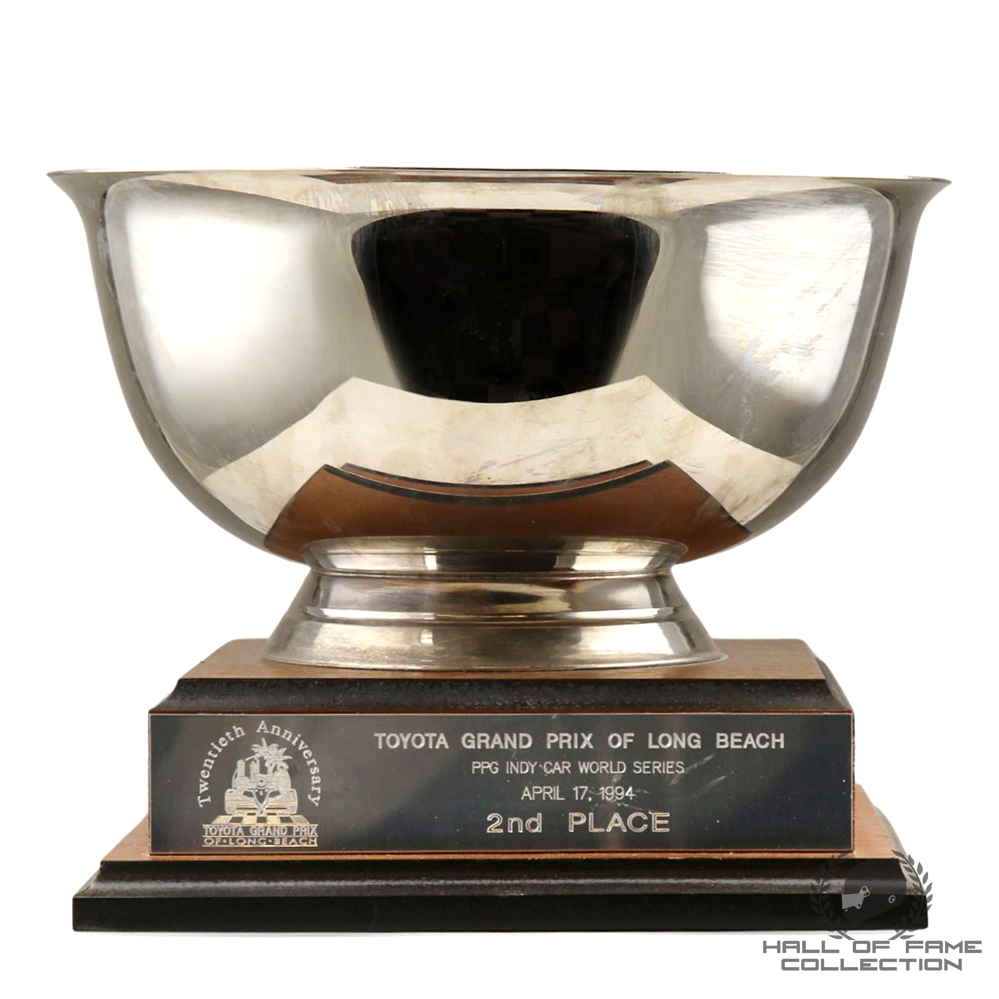 1994 Nigel Mansell Long Beach Grand Prix 2nd Place IndyCar Trophy