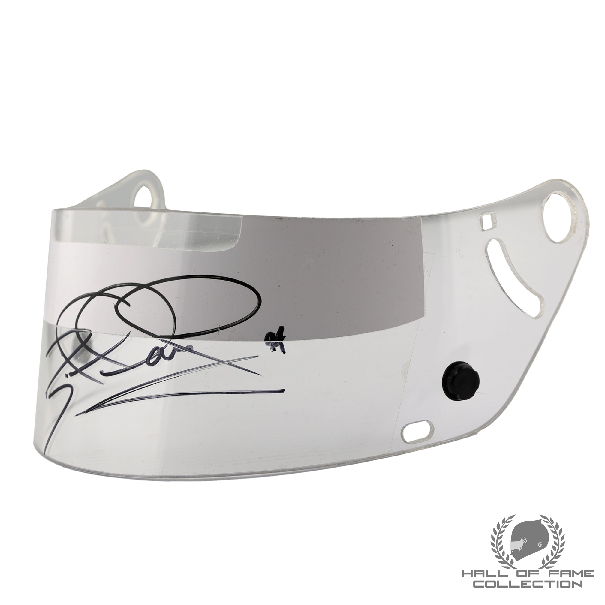 1994 Nigel Mansell Signed Race Used French GP Williams F1 Visor