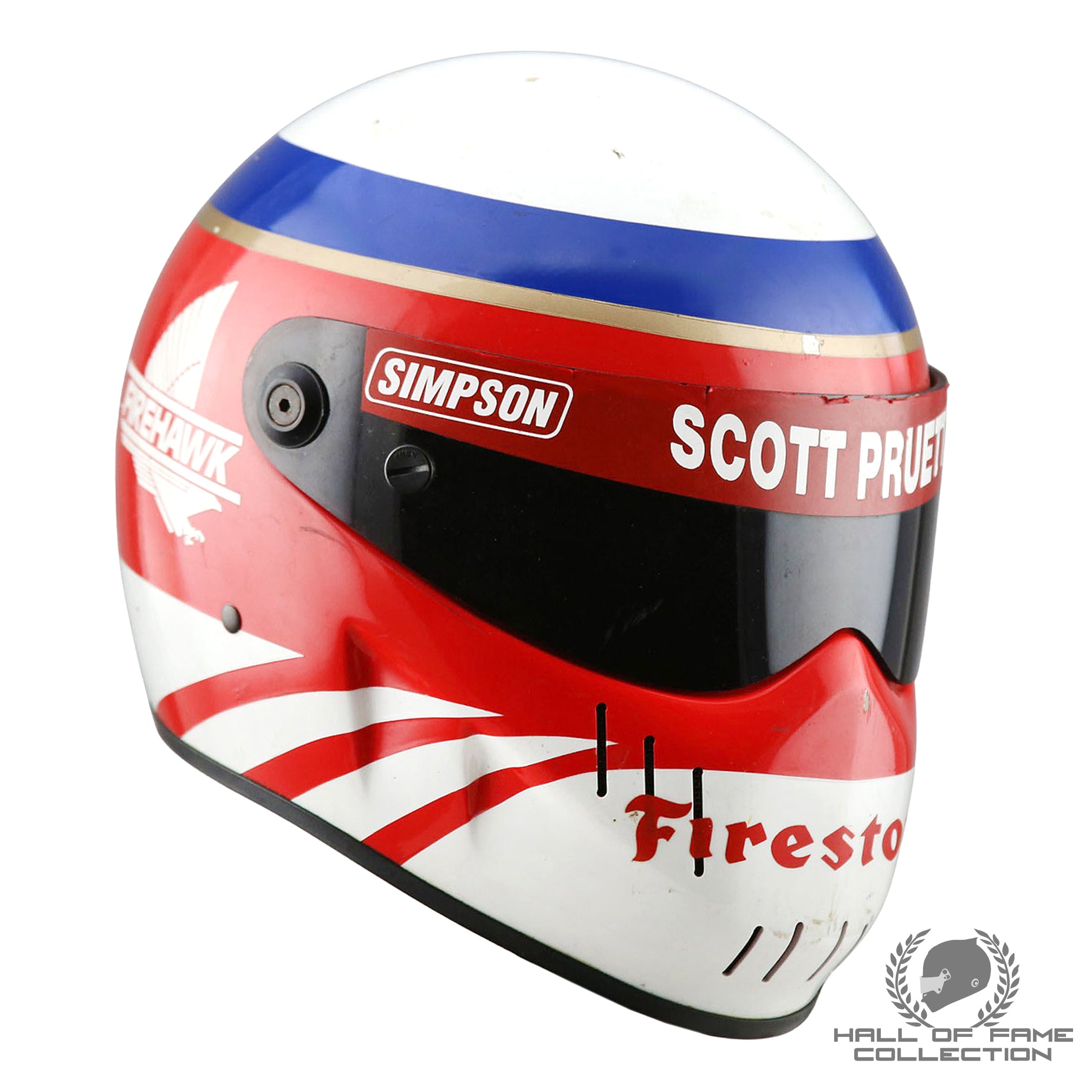 1994 Scott Pruett Original Used Firestone Tire Testing IndyCar Helmet