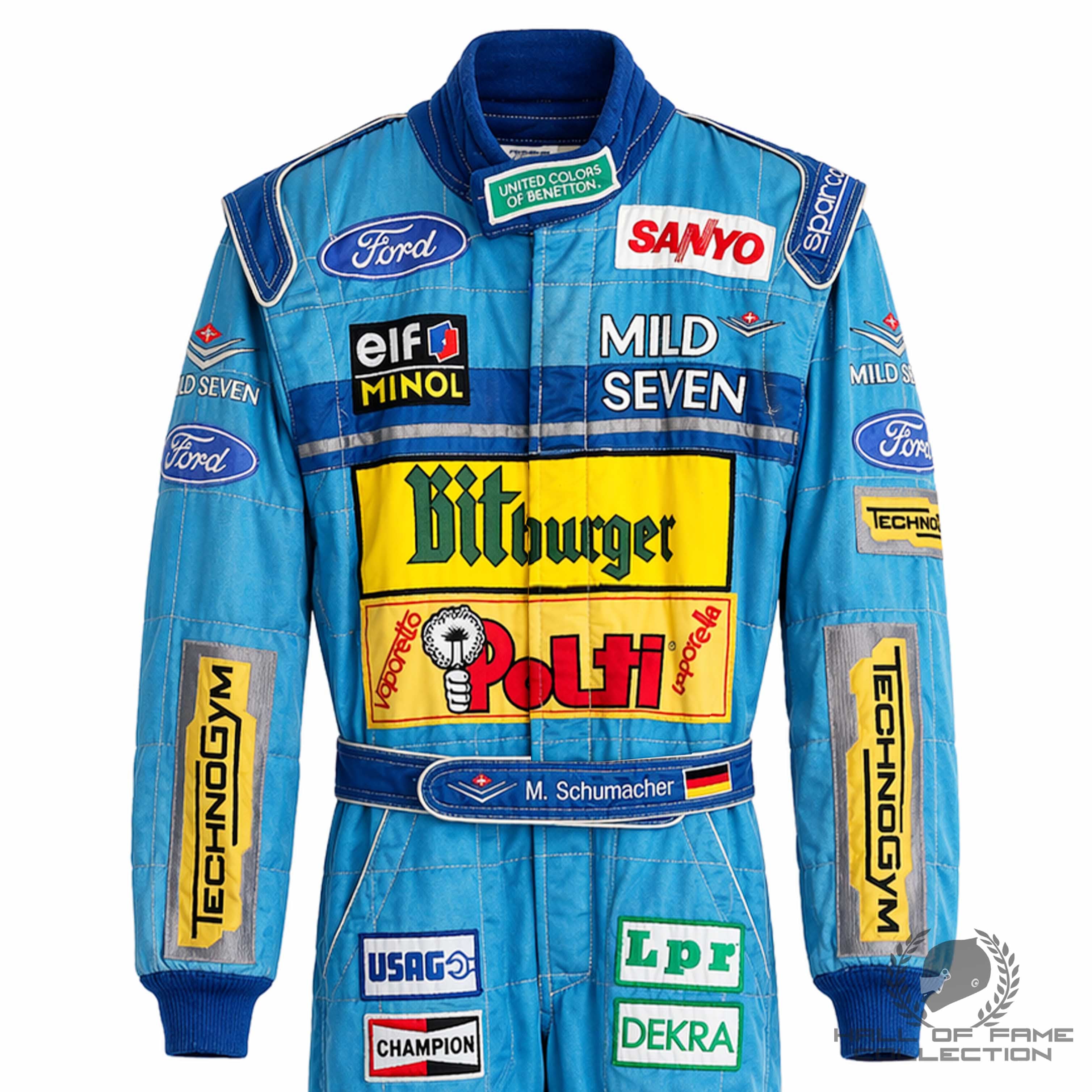 1994 Michael Schumacher Japanese GP Pole Winning Benetton Ford F1 Suit