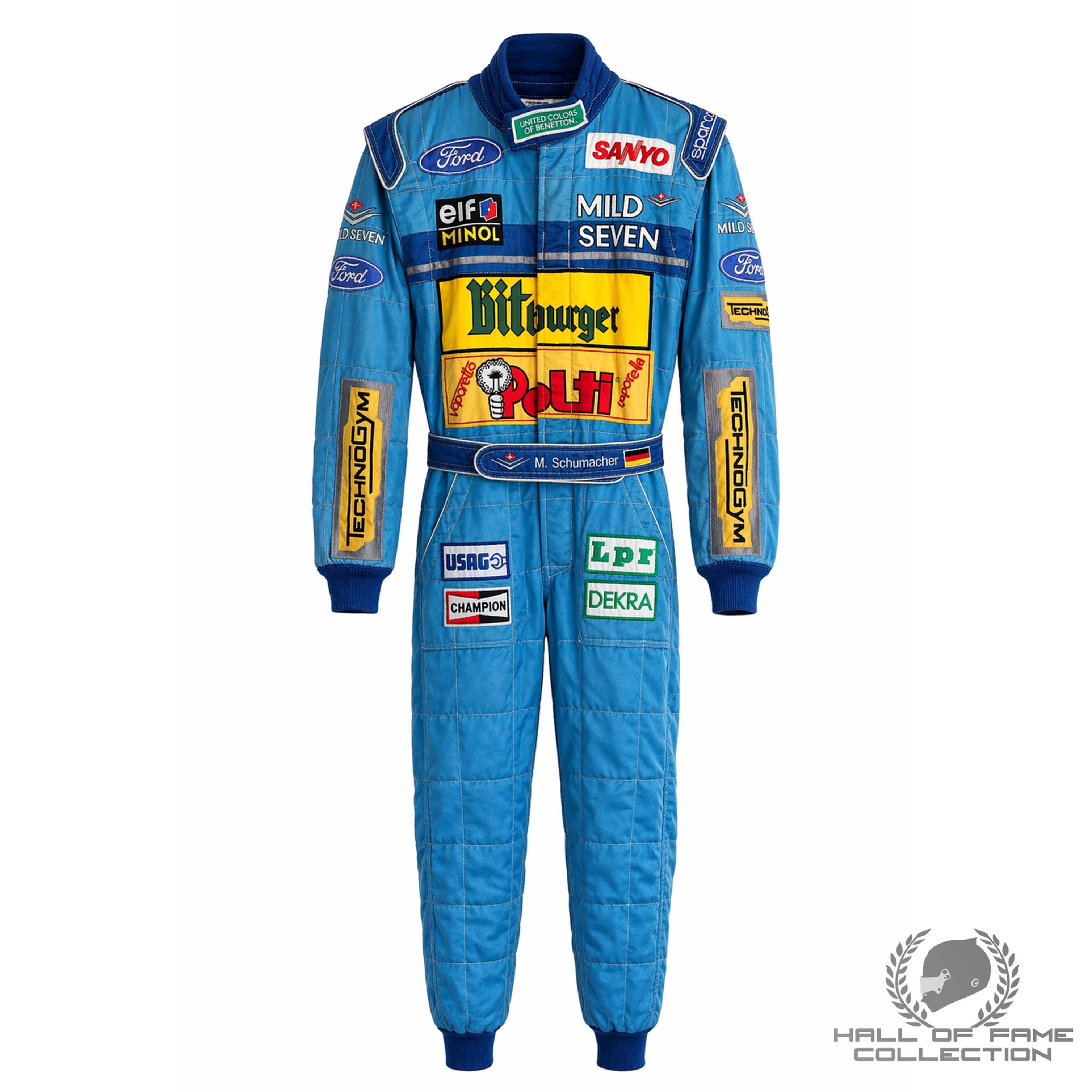 1994 Michael Schumacher Japanese GP Pole Winning Benetton Ford F1 Suit