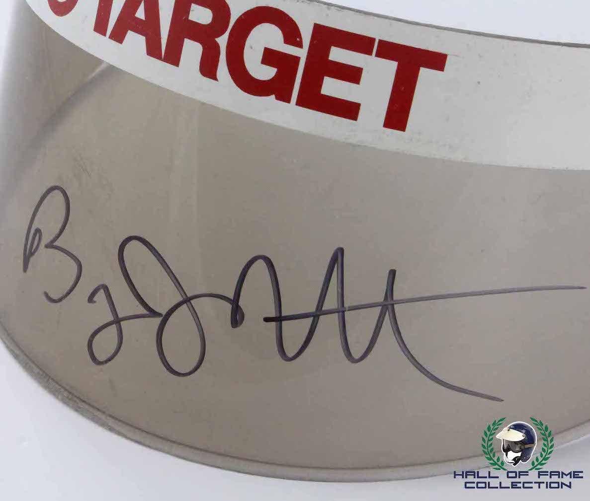 1995 Bryan Herta Signed Race Used Target Chip Ganassi Racing IndyCar Visor