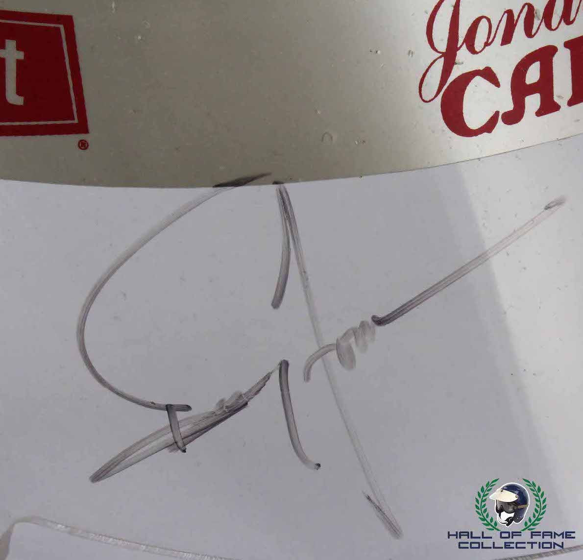 1995 Davy Jones Signed Indy 500 Used Dick Simon Racing IndyCar Visor