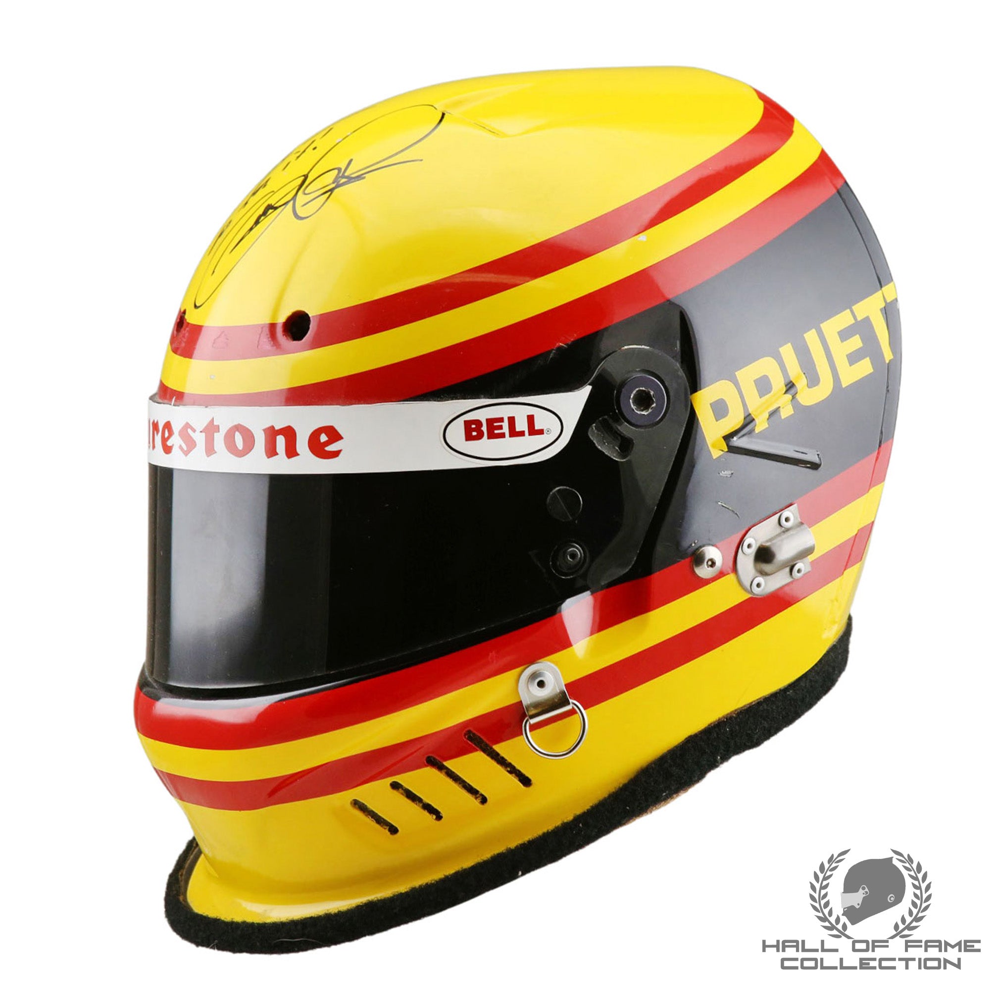 1995 Scott Pruett Signed Original Bell Feuling Patrick Racing IndyCar Helmet