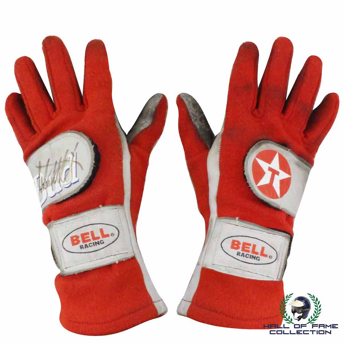 1996 Michael Andretti Signed Race Used Newman Haas Racing IndyCar Gloves