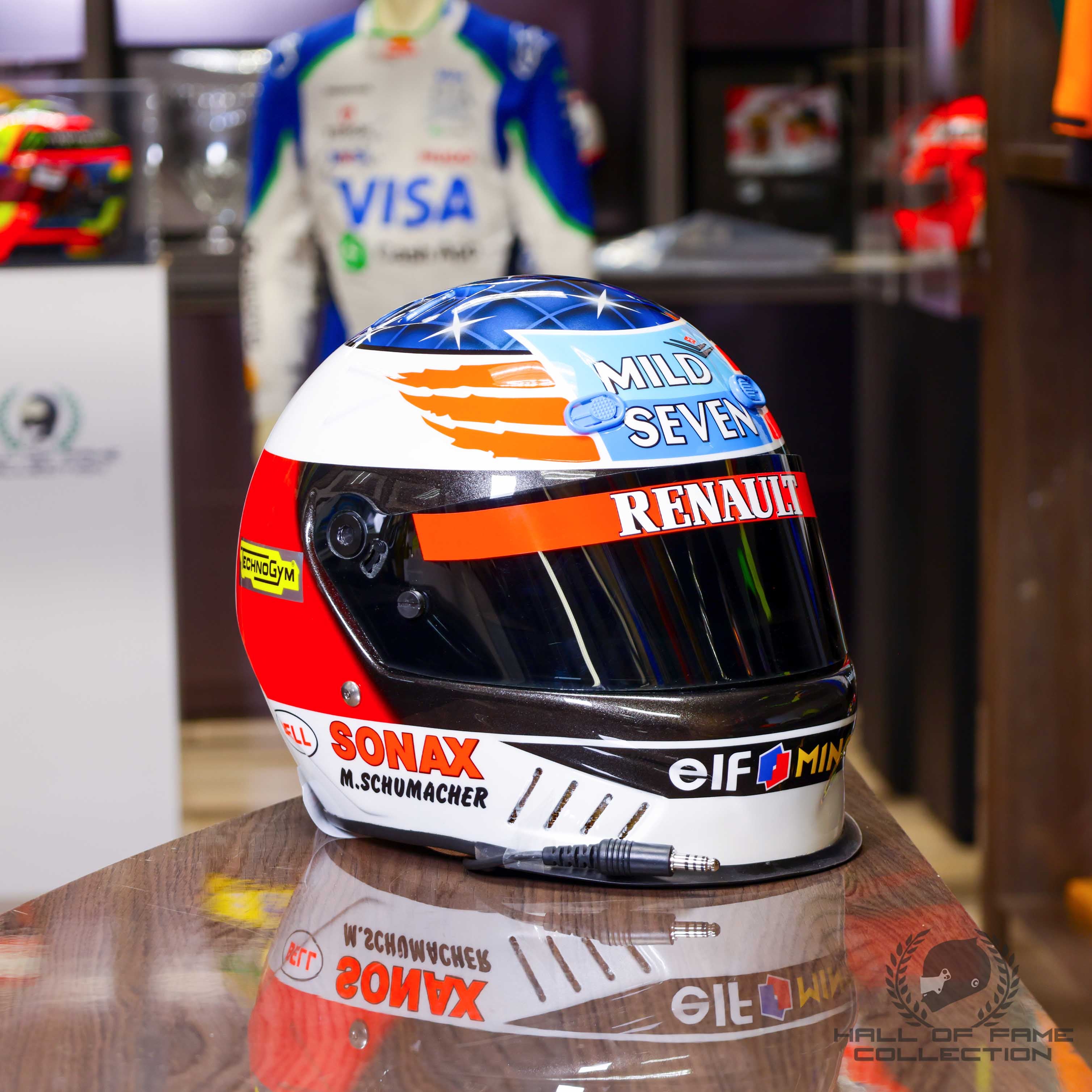 1995 Michael Schumacher 2nd World Championship Benetton Renault Replica F1 Helmet