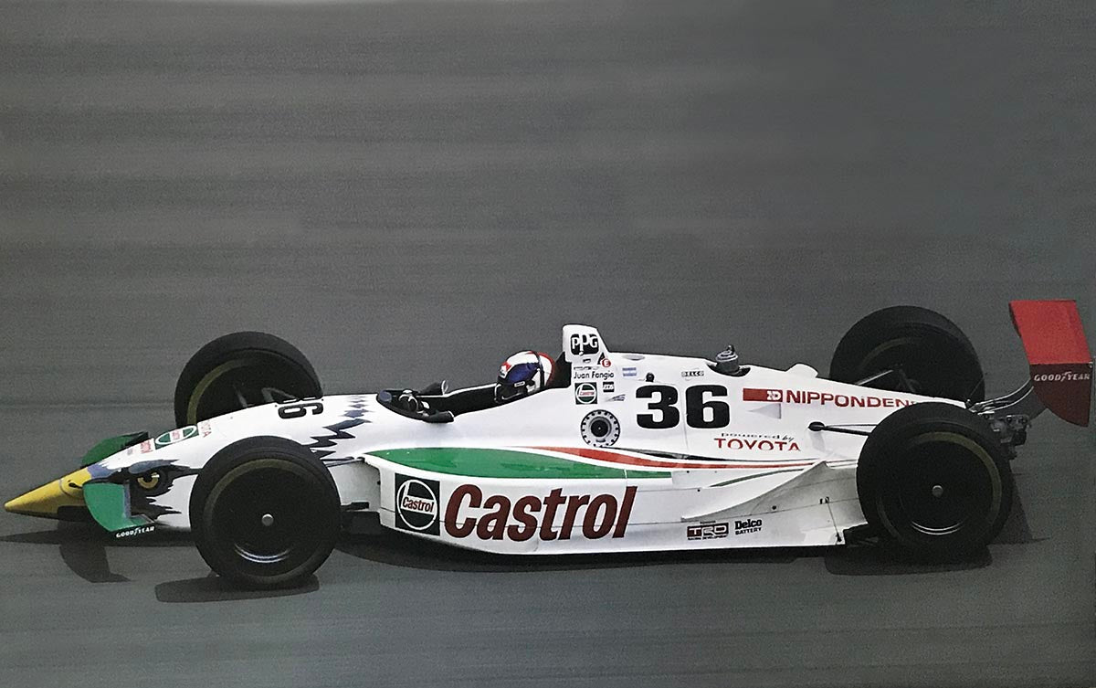 1996 Juan Fangio II Signed Race Used AAR CART IndyCar Suit