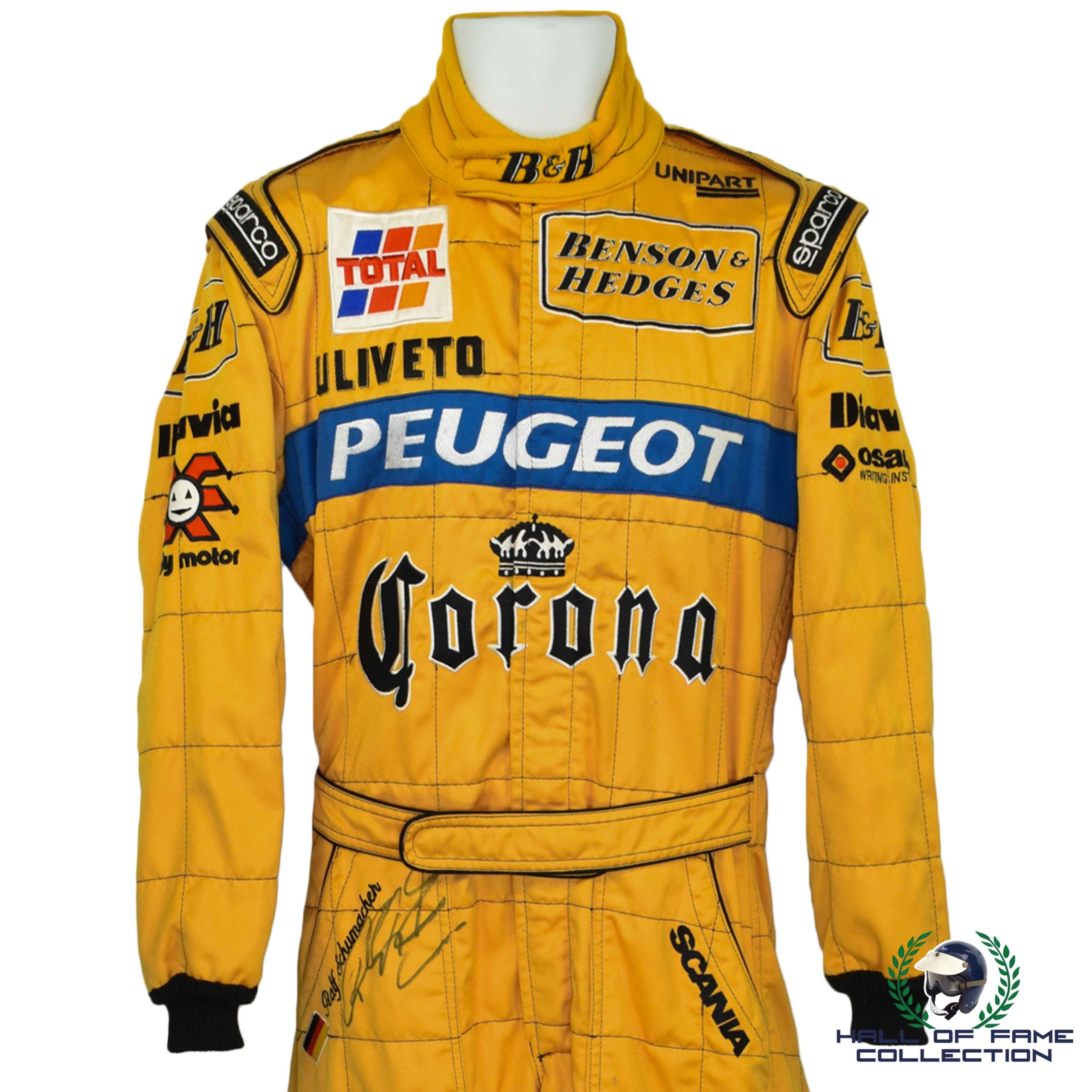 1996 Ralf Schumacher Signed Test Worn Jordan F1 Suit
