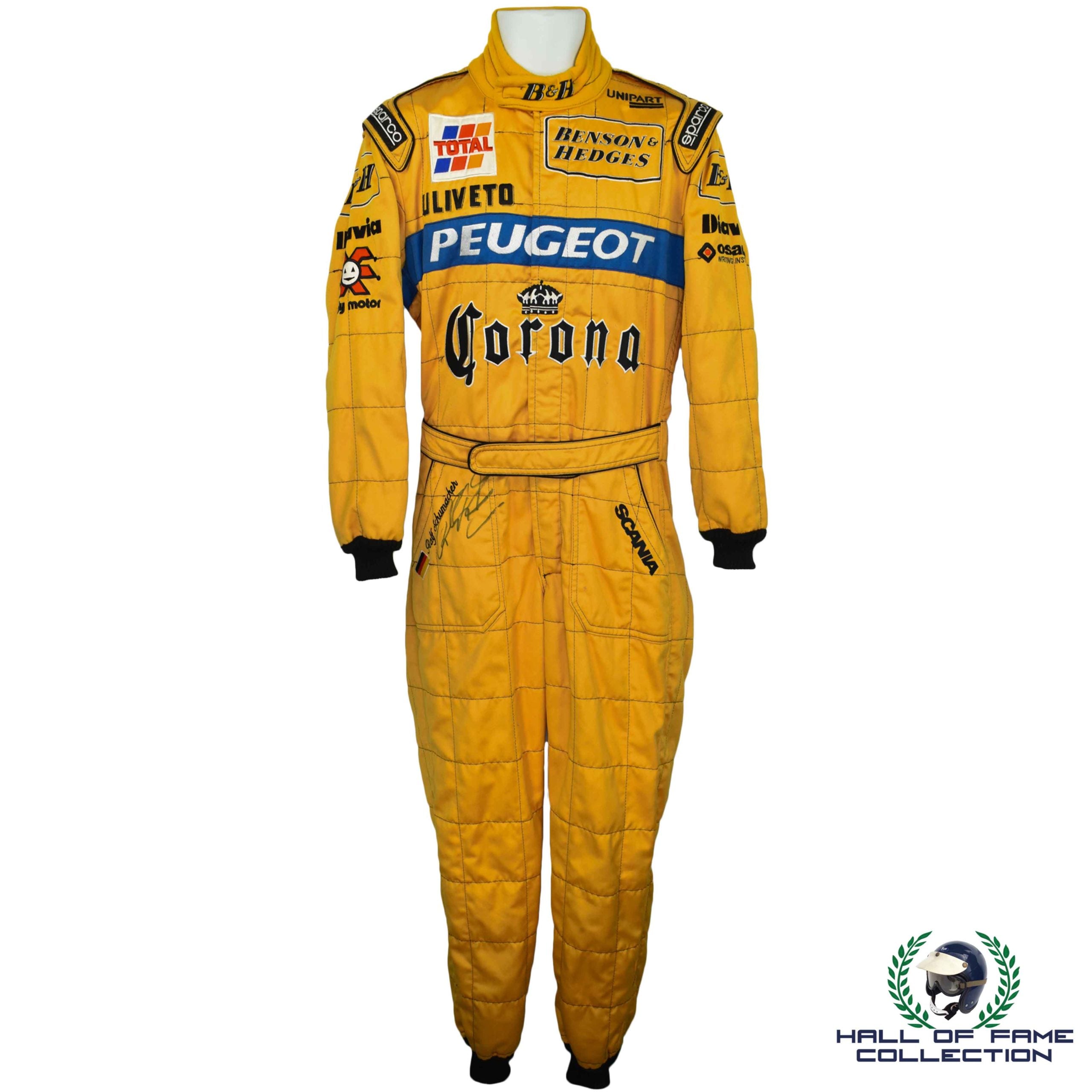 1996 Ralf Schumacher Signed Test Worn Jordan F1 Suit