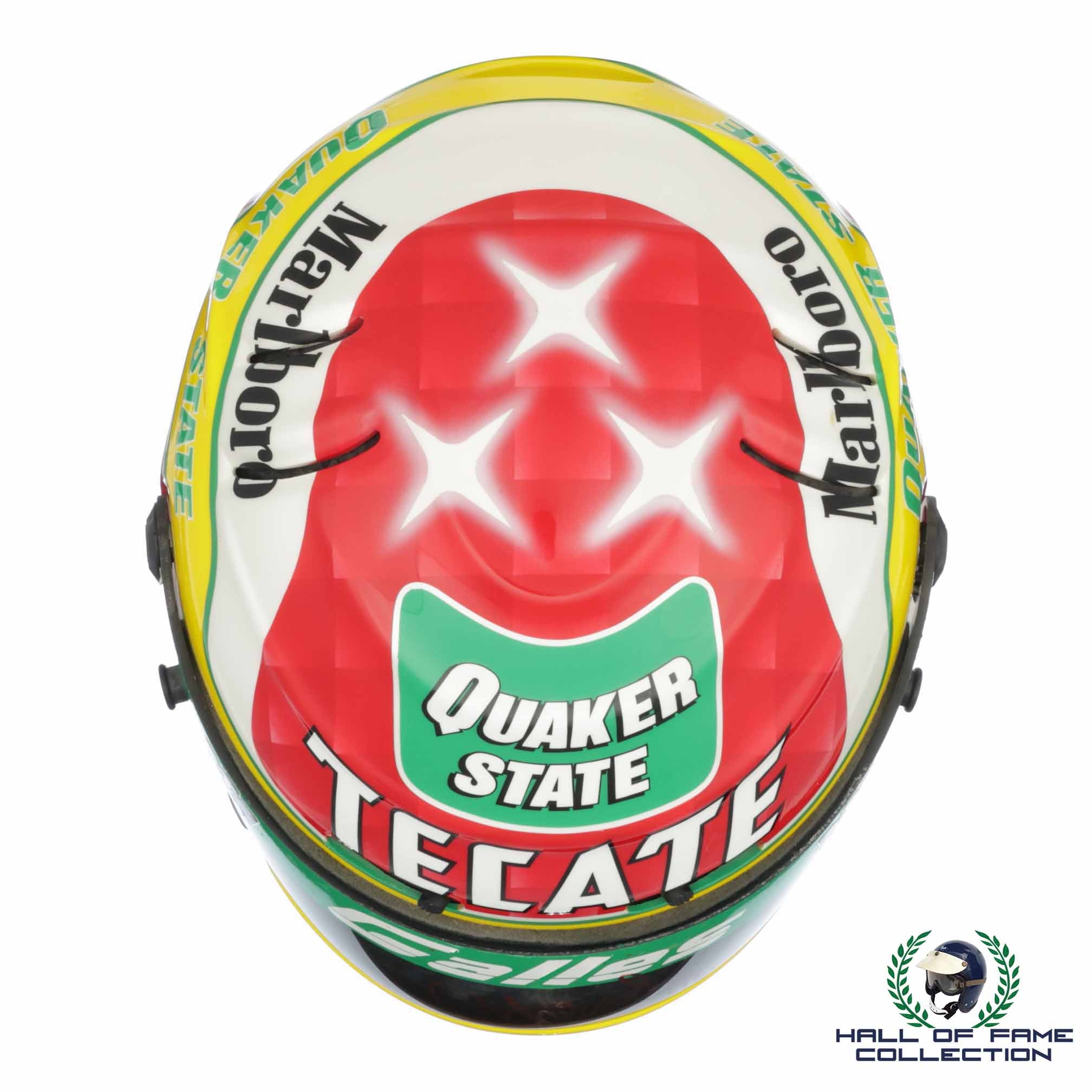 1995 Adrian Fernandez Signed Replica Galles Racing Simpson IndyCar Helmet