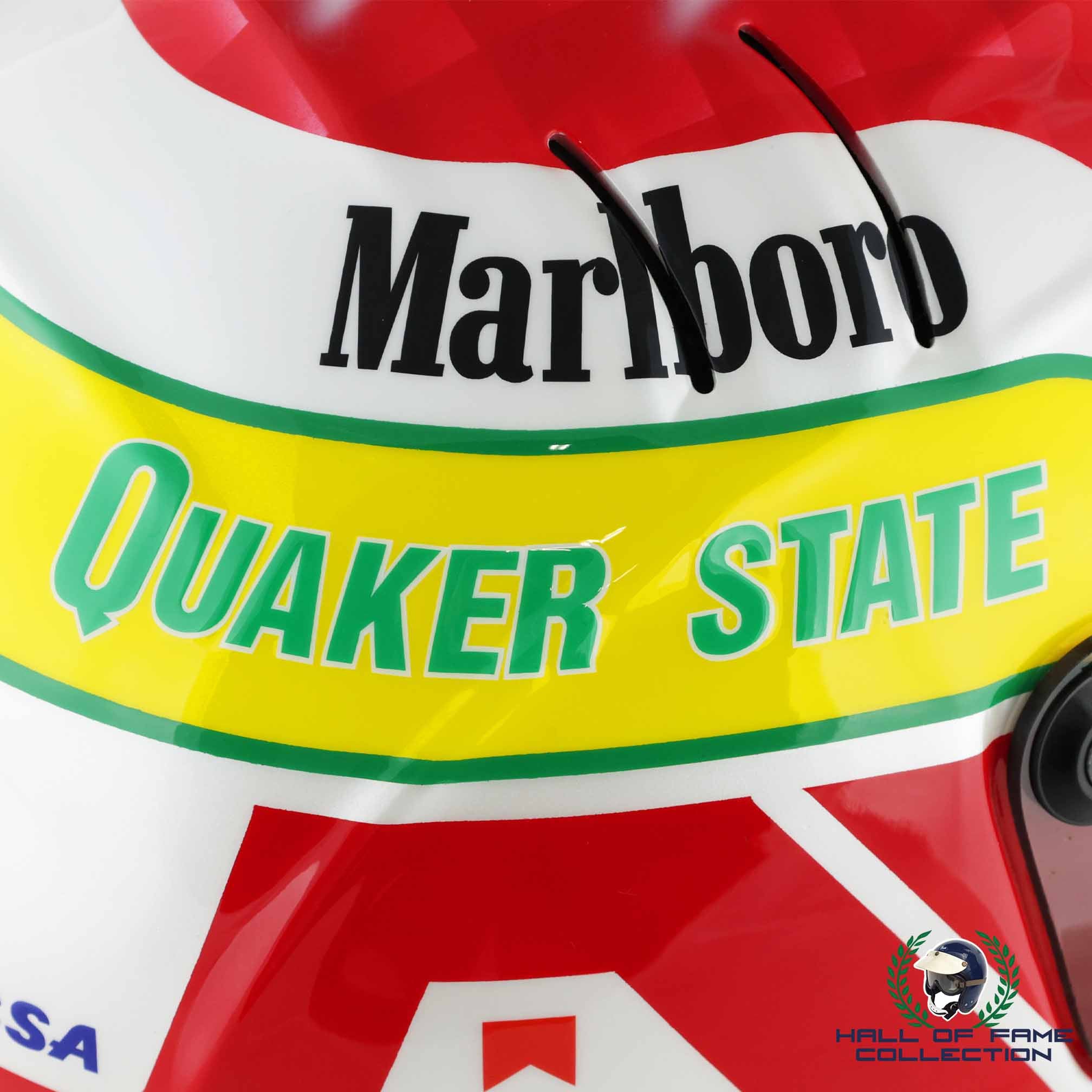 1995 Adrian Fernandez Signed Replica Galles Racing Simpson IndyCar Helmet