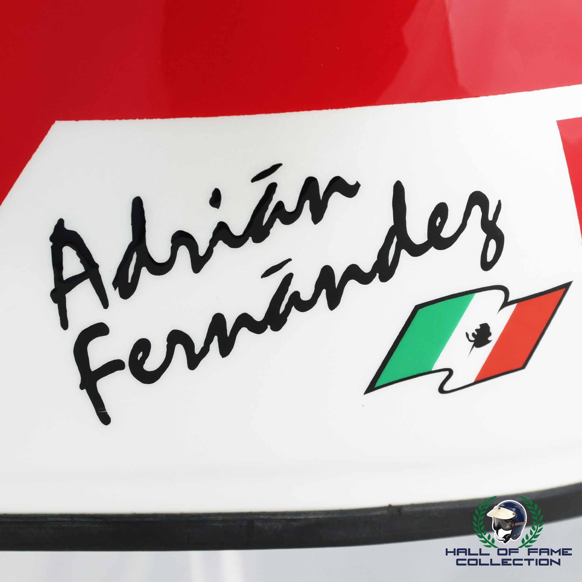 1995 Adrian Fernandez Signed Replica Galles Racing Simpson IndyCar Helmet