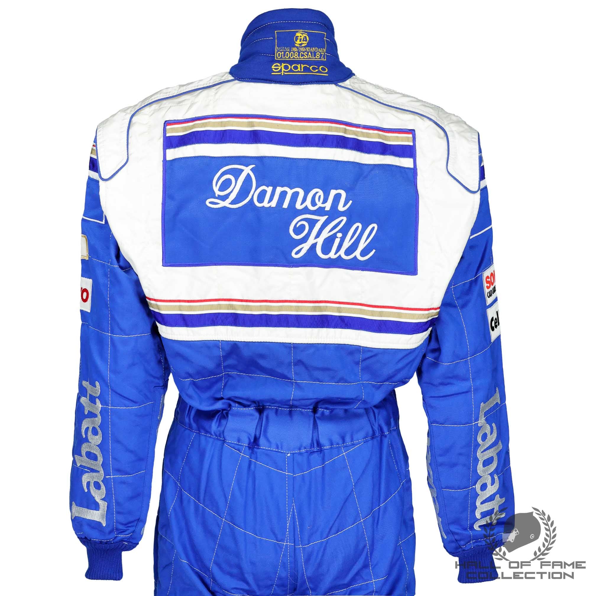1996 Damon Hill Championship Season Used Williams F1 Suit