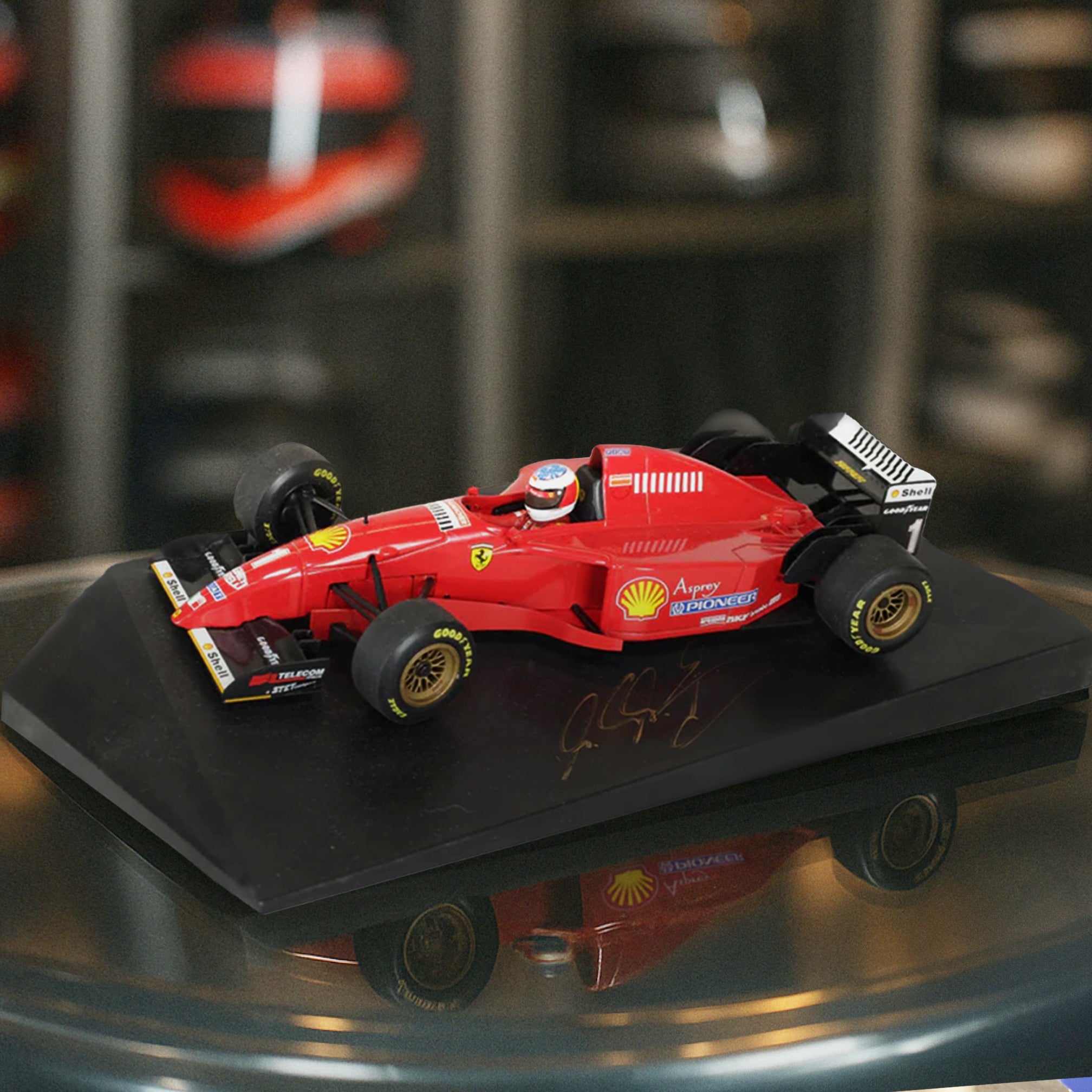 1996 Michael Schumacher Signed Scuderia Ferrari 1:18 Scale F1 Model