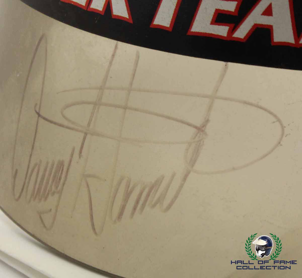 1997 Davey Hamilton Signed Indy 500 Pole Day, A.J. Foyt Enterprises IndyCar Visor