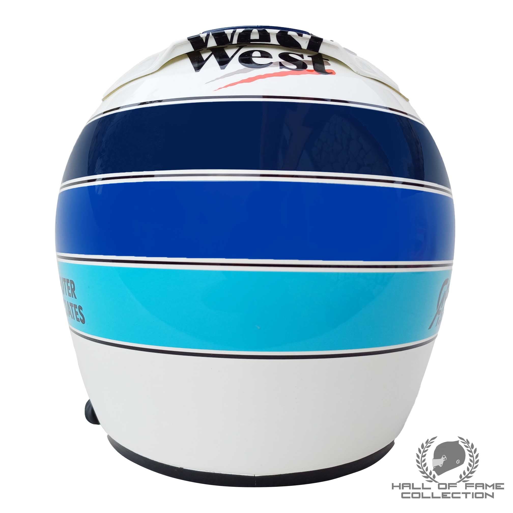 1997 Mika Hakkinen Signed Replica West McLaren Mercedes Shoei X4 F1 Helmet