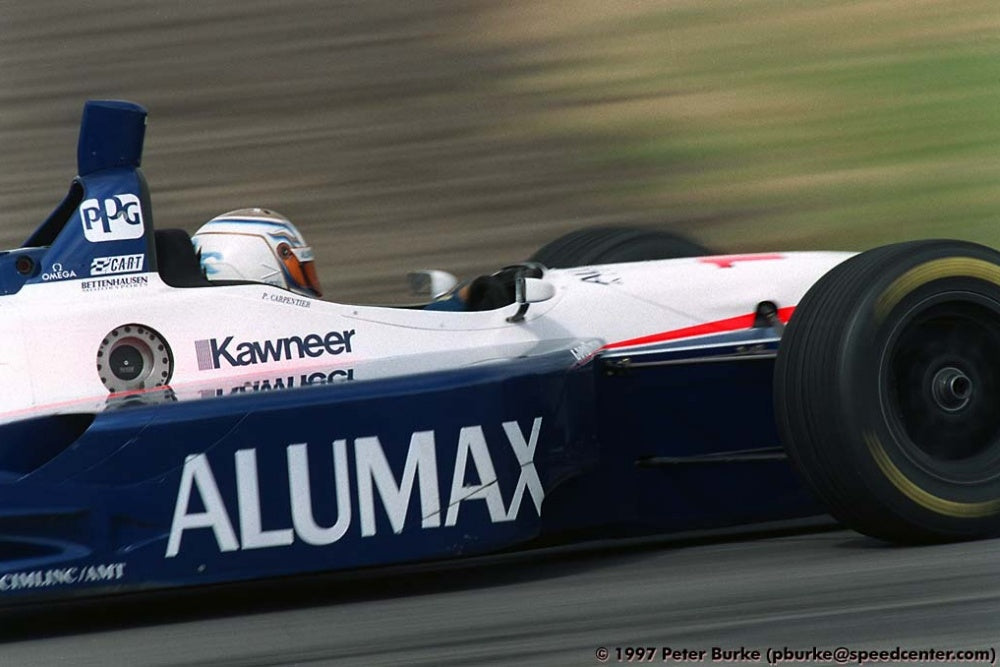 1997 Patrick Carpentier Signed Race Used Bettenhausen IndyCar Visor