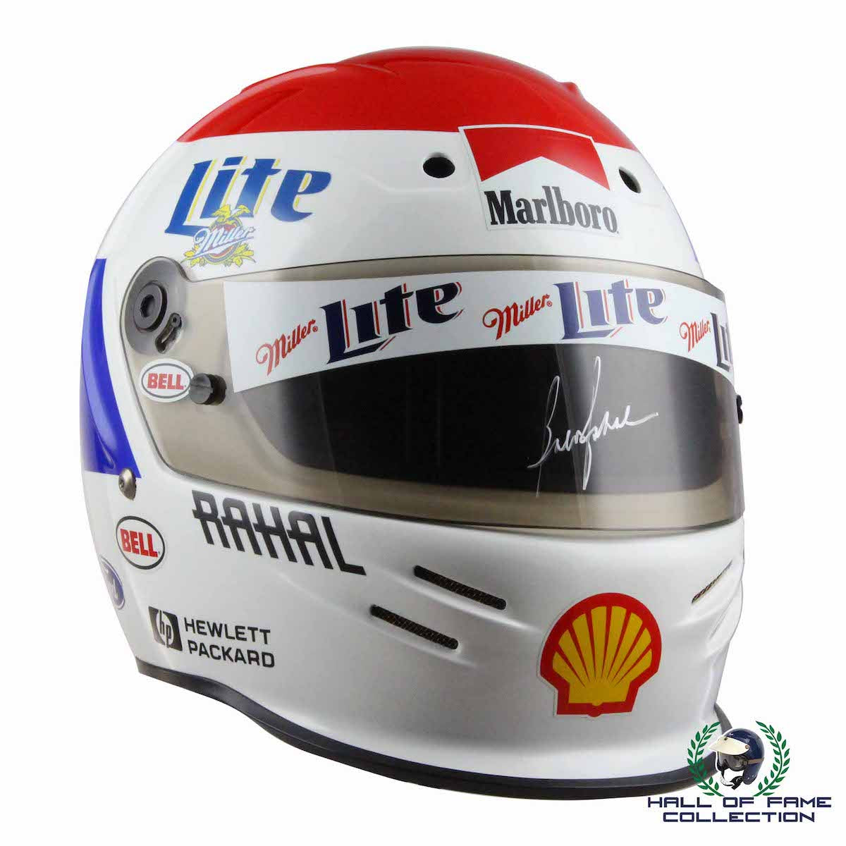 1998 Bobby Rahal Signed Rahal Racing Bell Dominator Original Replica IndyCar Helmet