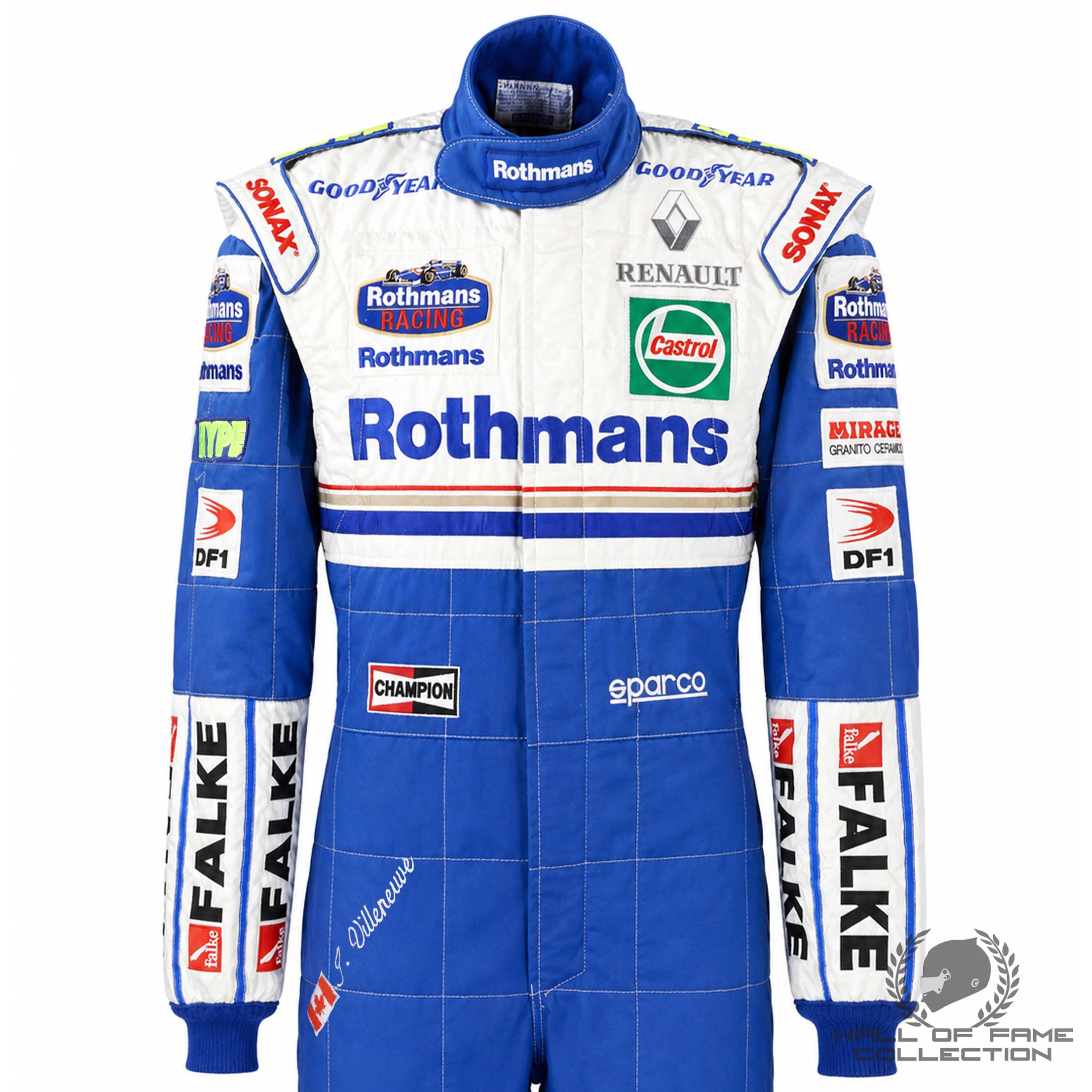 1997 Jacques Villeneuve Championship Season Used Williams Renault F1 Suit
