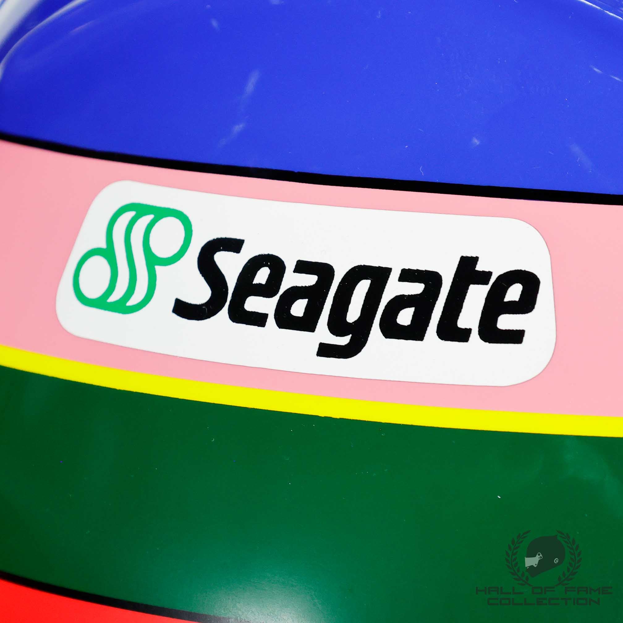 1997 Jacques Villeneuve World Championship Season Japanese GP Race Used Williams F1 Helmet
